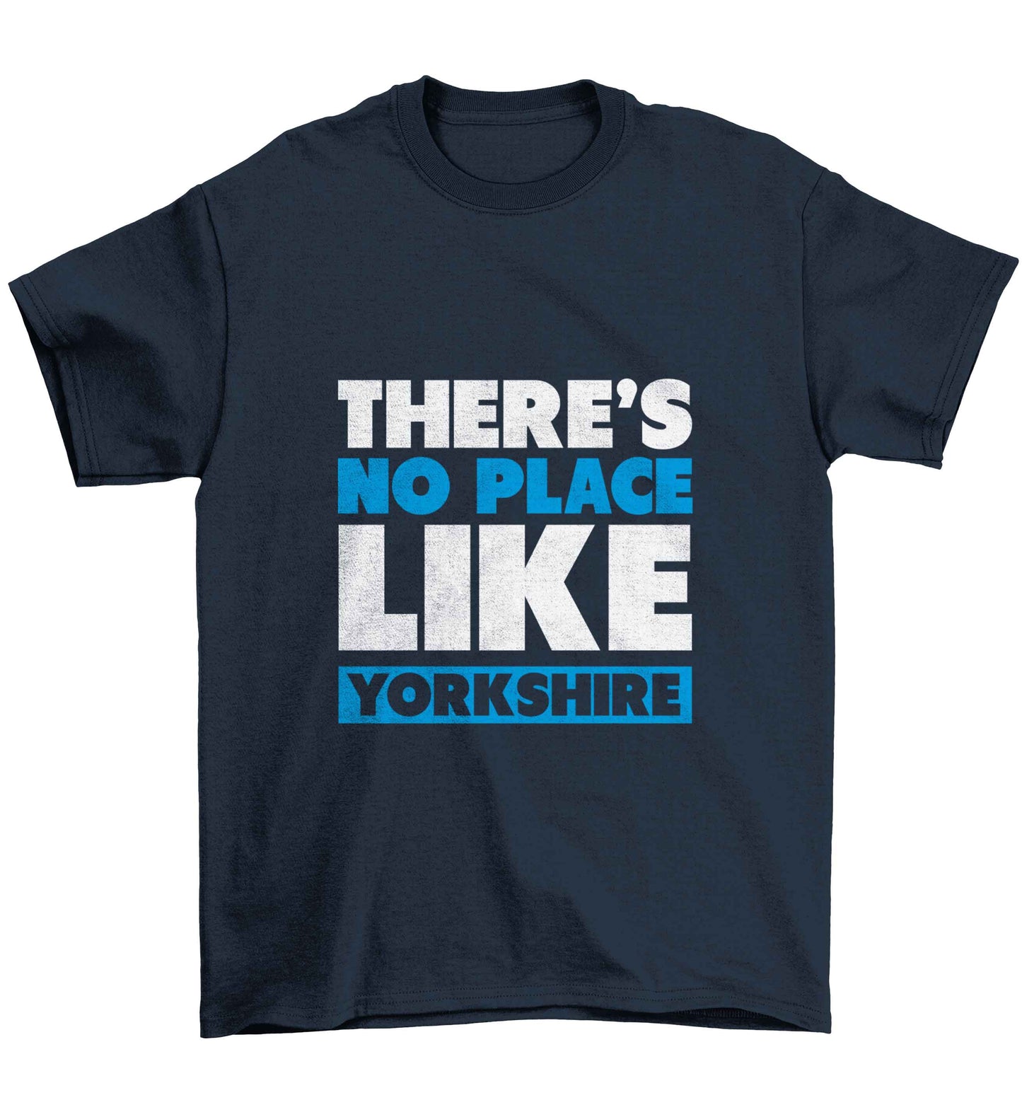 There's no place like Yorkshire Children's navy Tshirt 12-13 Years