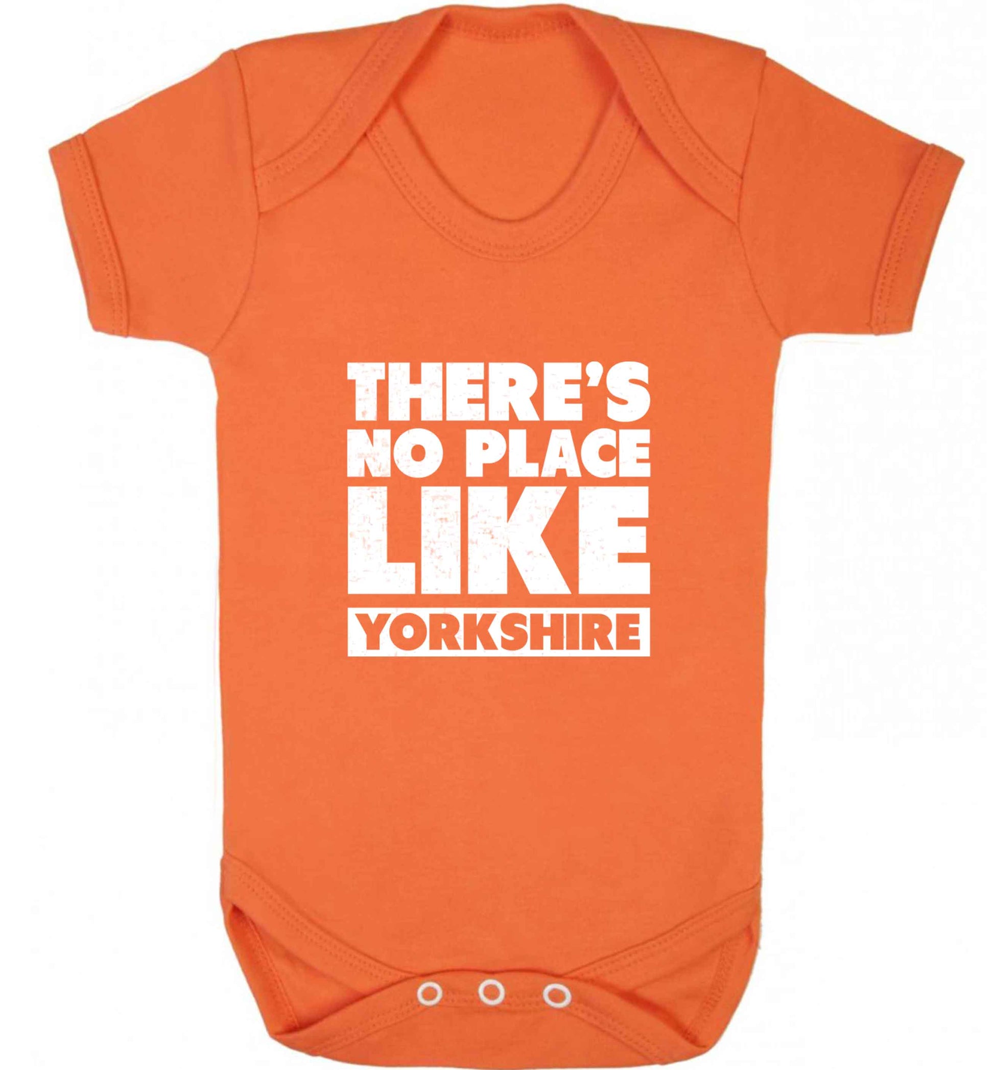 There's no place like Yorkshire baby vest orange 18-24 months