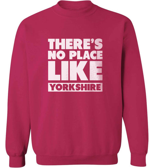 There's no place like Yorkshire adult's unisex pink sweater 2XL
