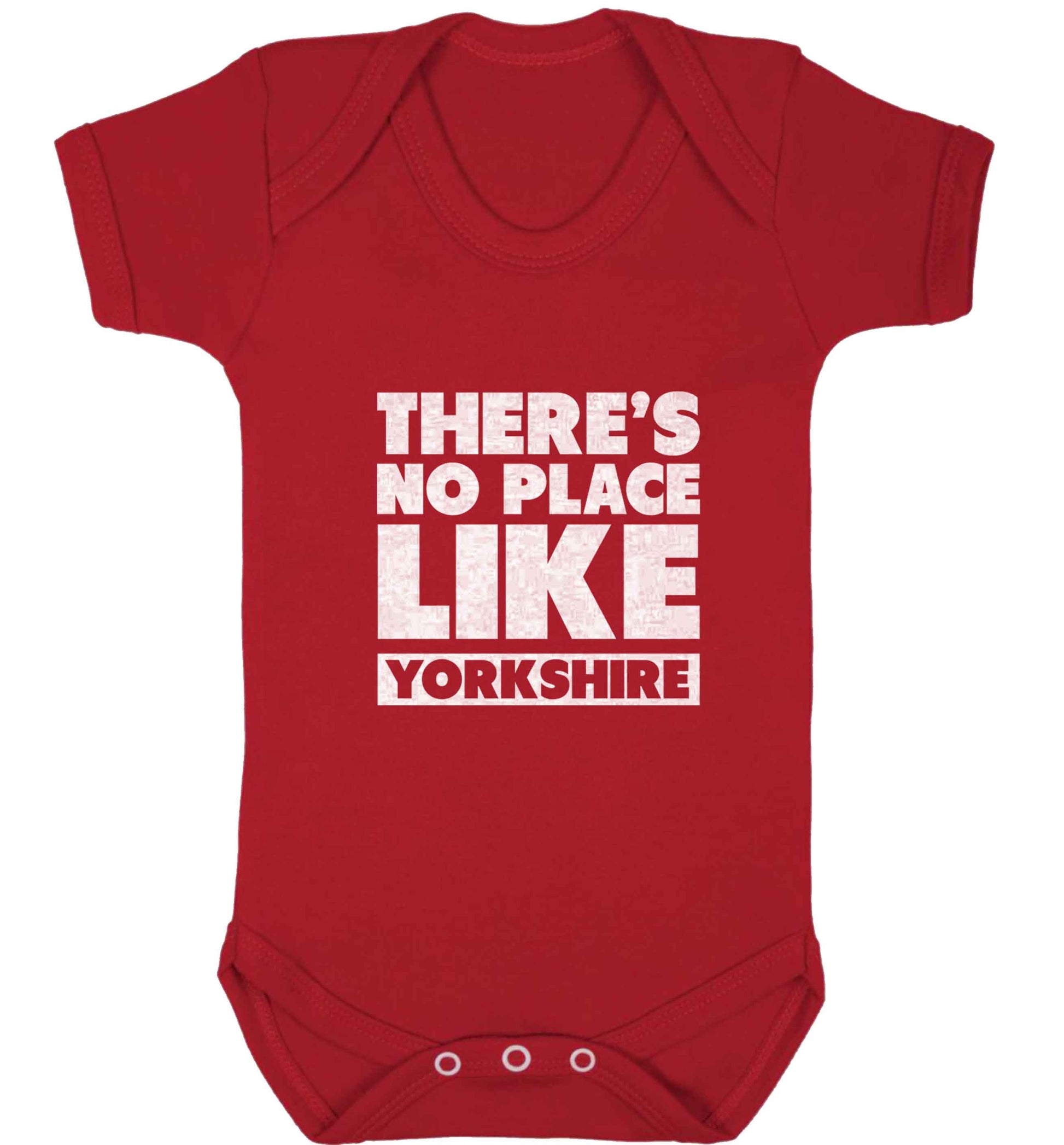 There's no place like Yorkshire baby vest red 18-24 months