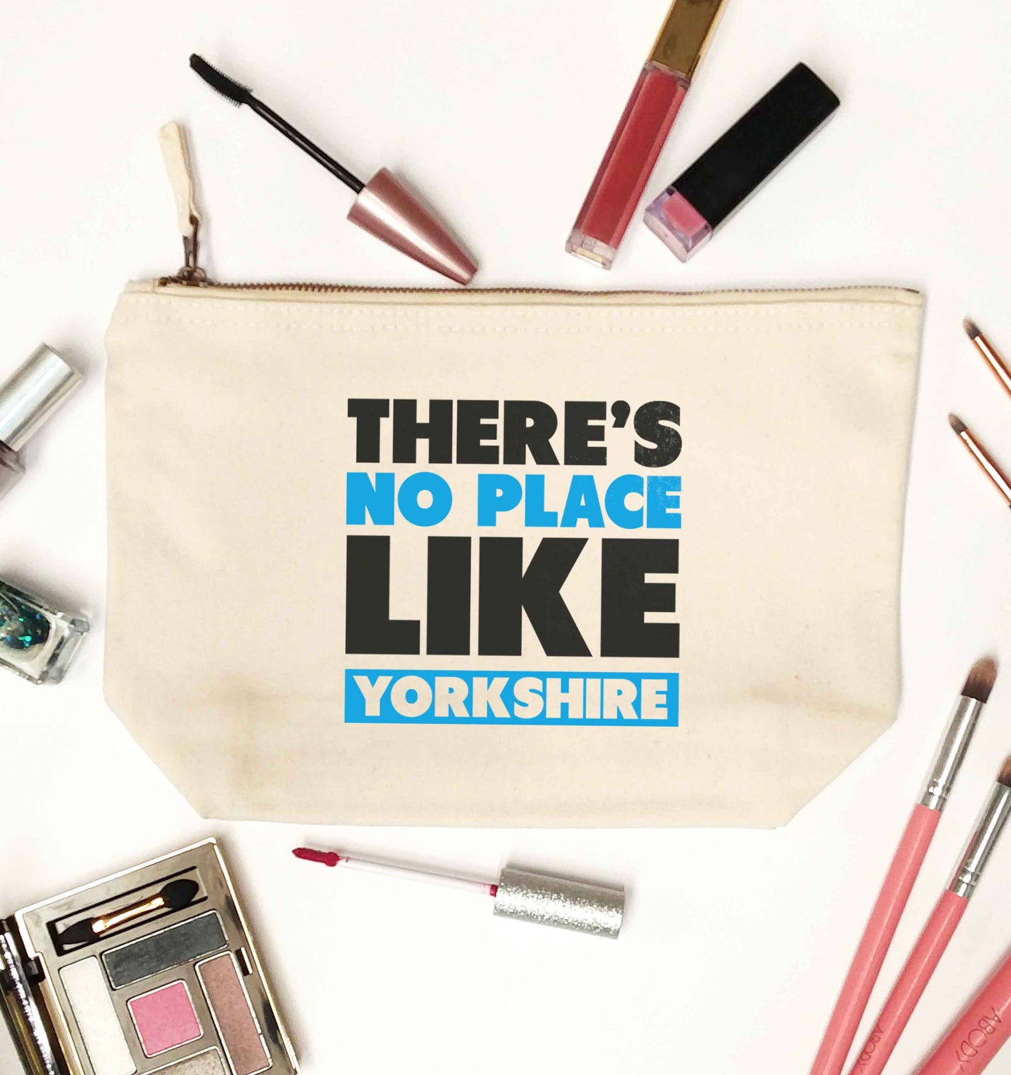 There's no place like Yorkshire natural makeup bag