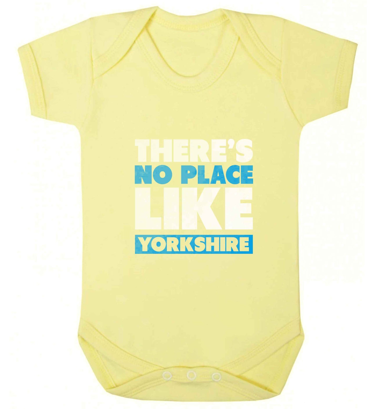 There's no place like Yorkshire baby vest pale yellow 18-24 months