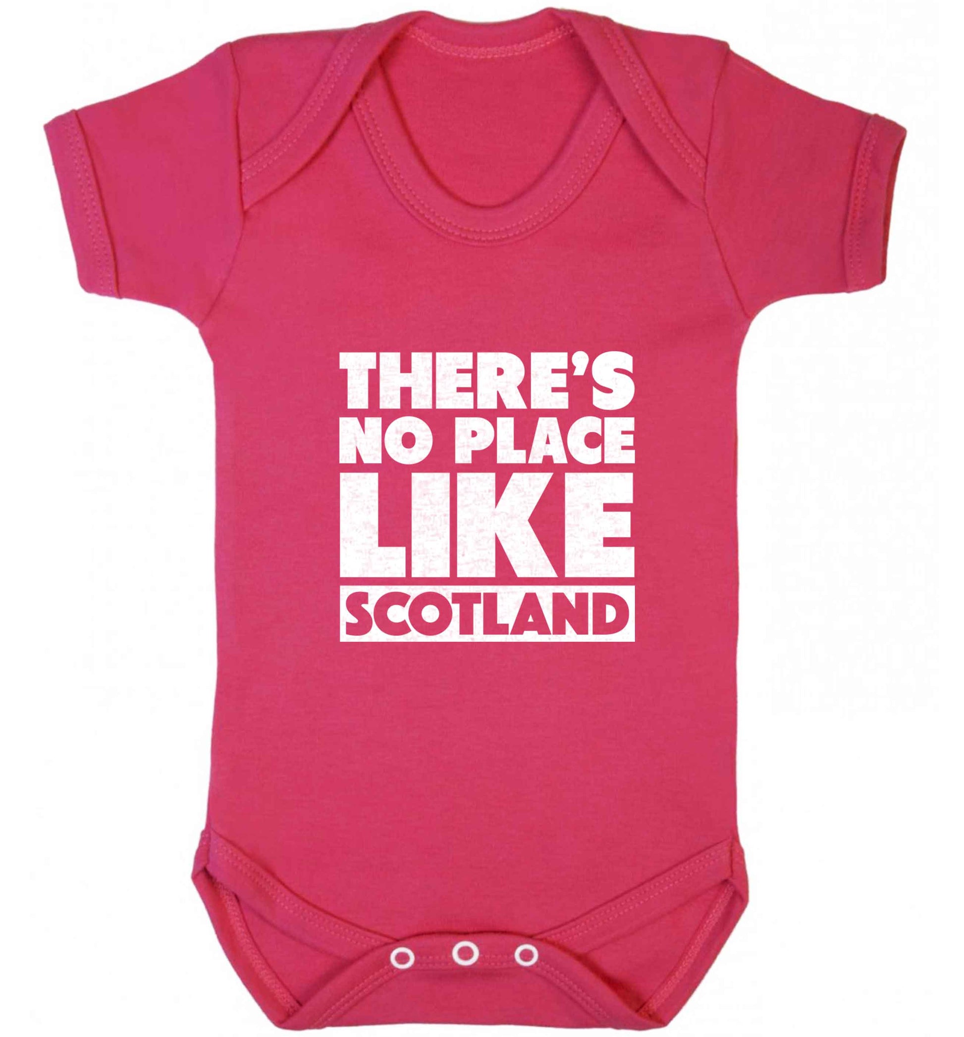 There's no place like Scotland baby vest dark pink 18-24 months