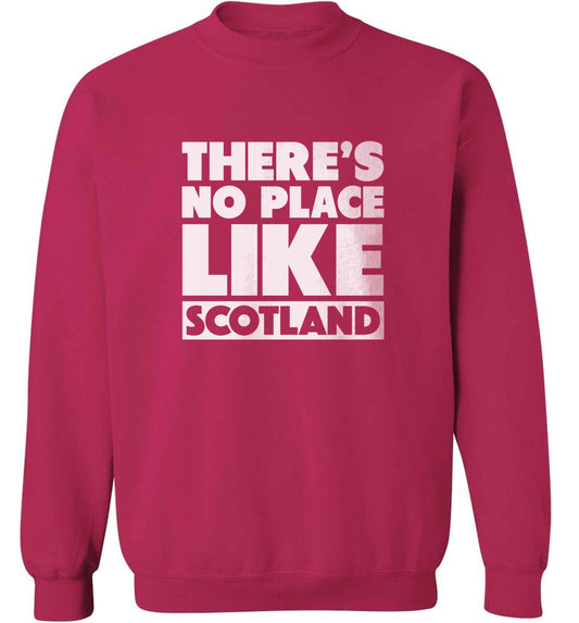 There's no place like Scotland adult's unisex pink sweater 2XL