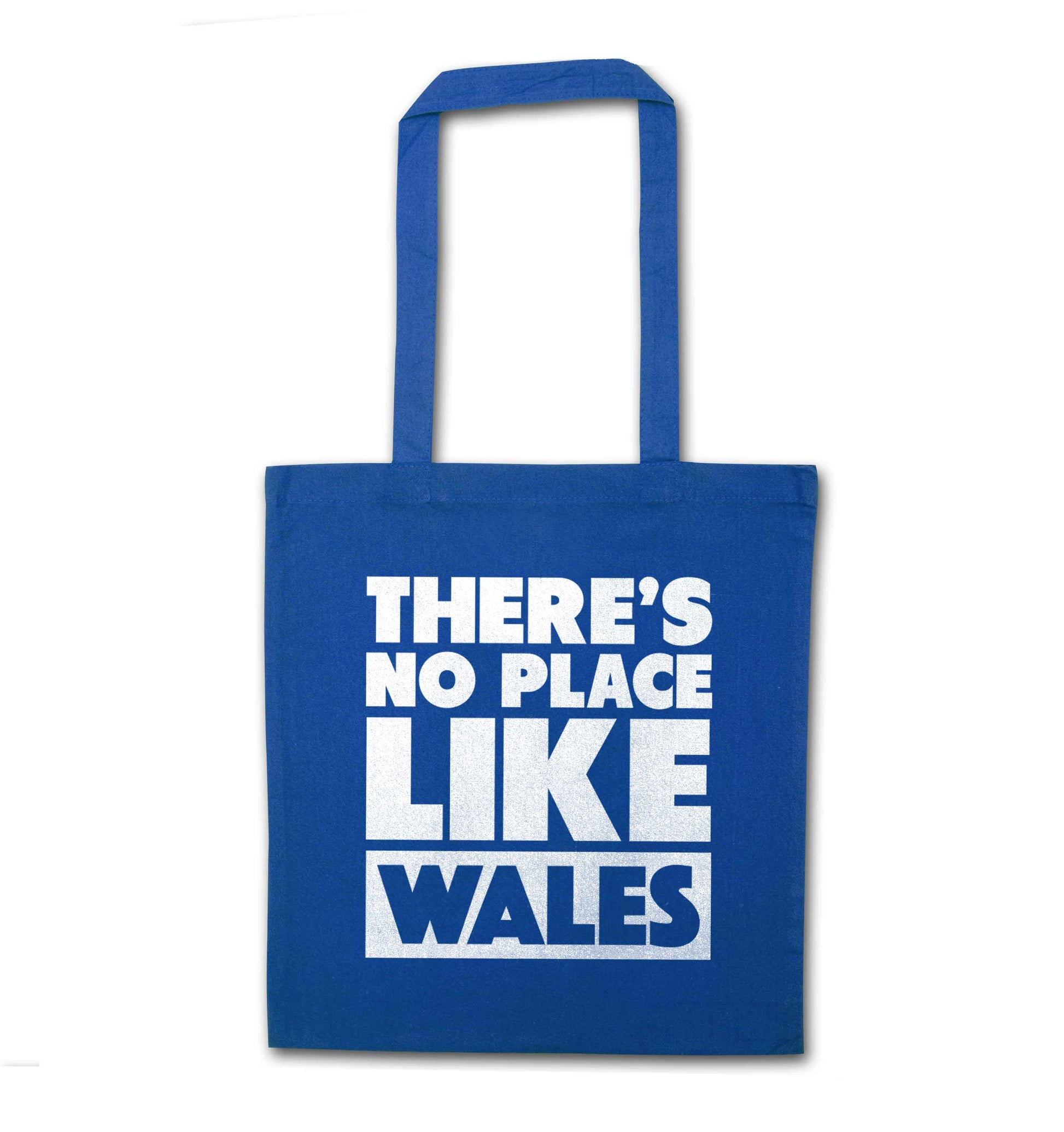 There's no place like Wales blue tote bag