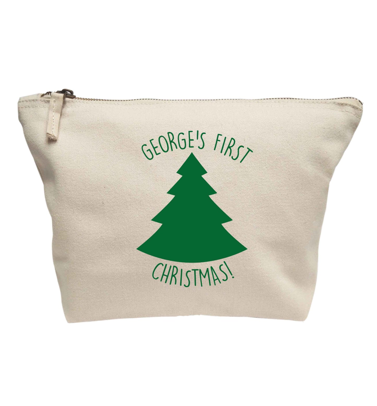 Personalised it's my first Christmas - tree | Makeup / wash bag