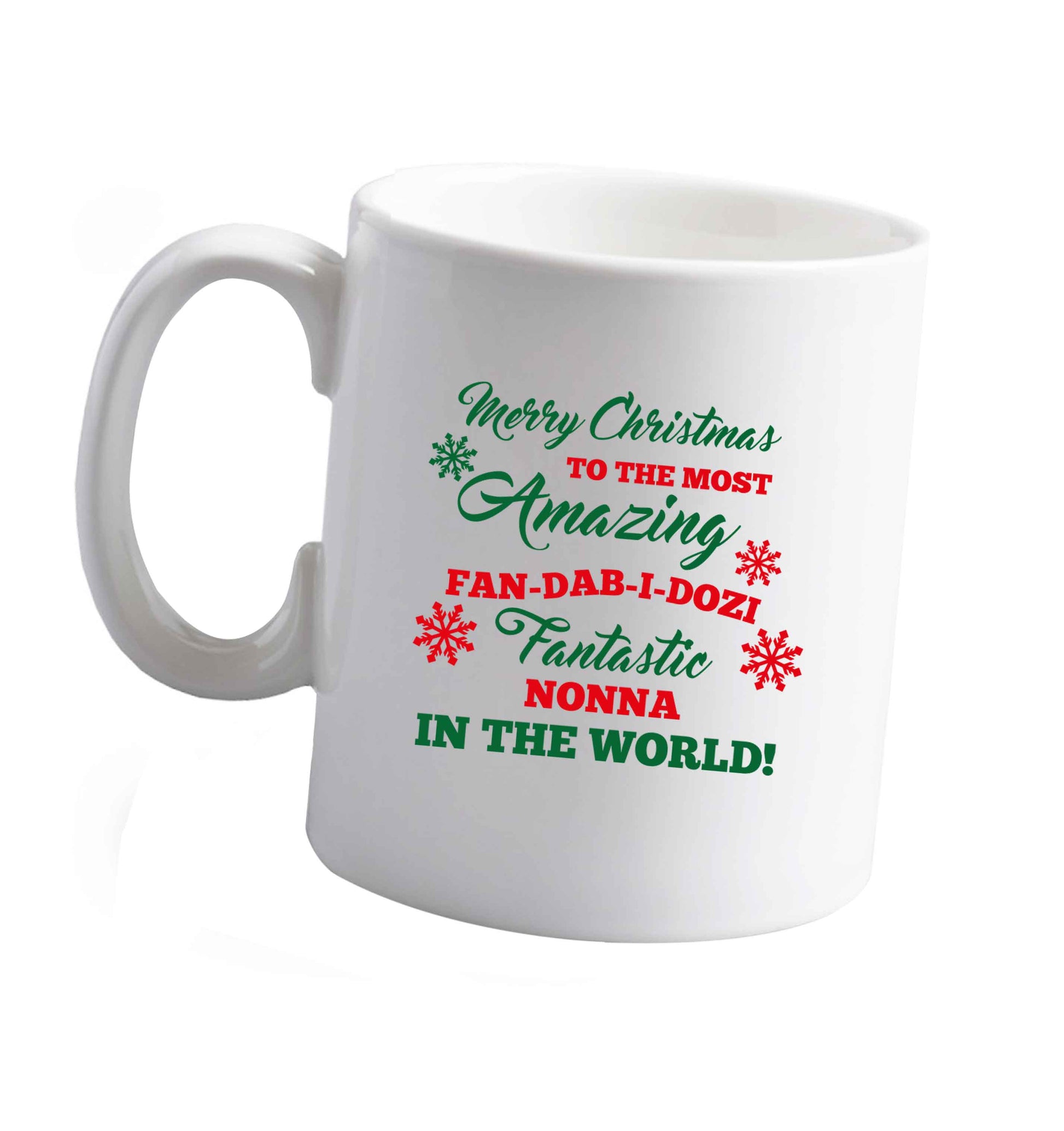 10 oz Tis The Season to Drink Whisky ceramic mug right handed