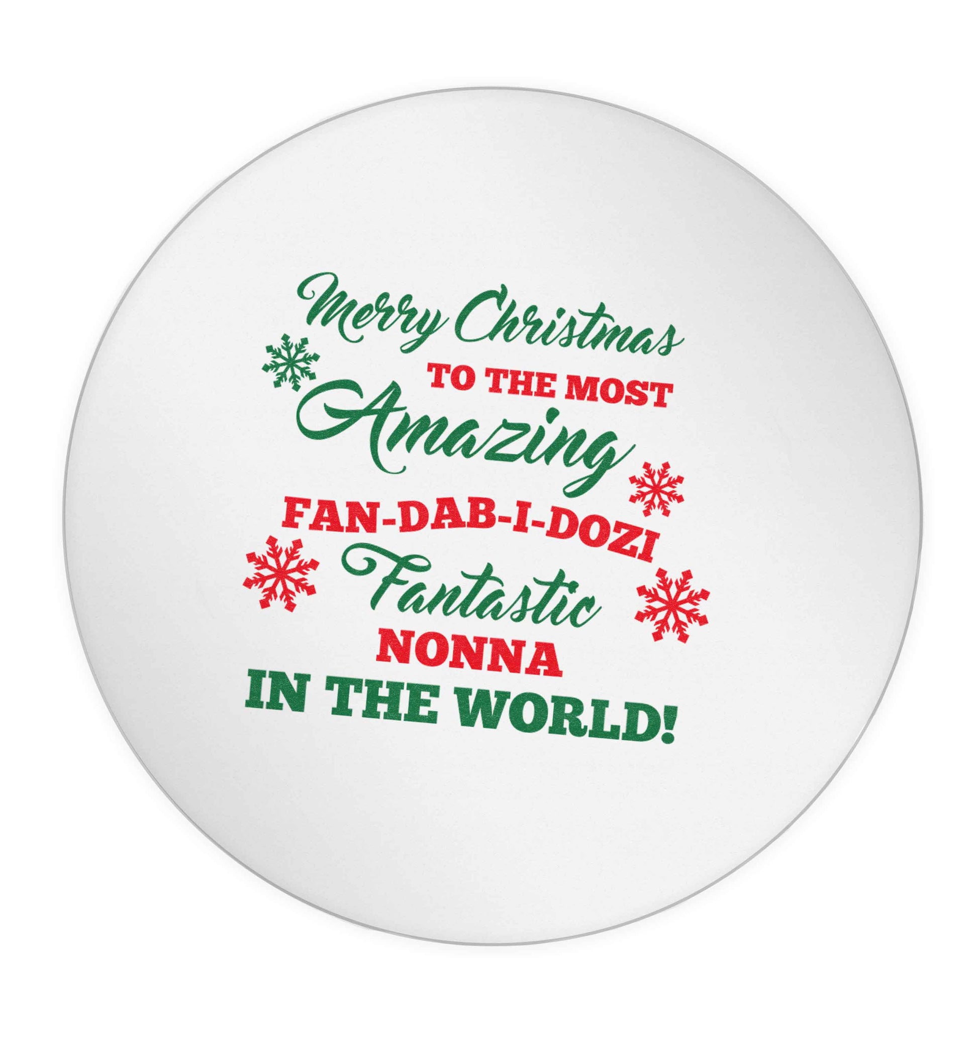 Merry Christmas to the most amazing fan-dab-i-dozi fantasic Nonna in the world 24 @ 45mm matt circle stickers