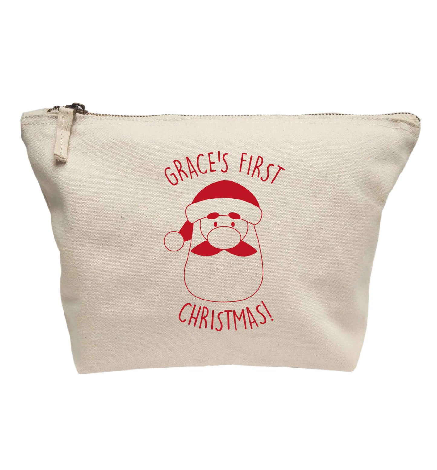 Personalised first Christmas - santa | Makeup / wash bag