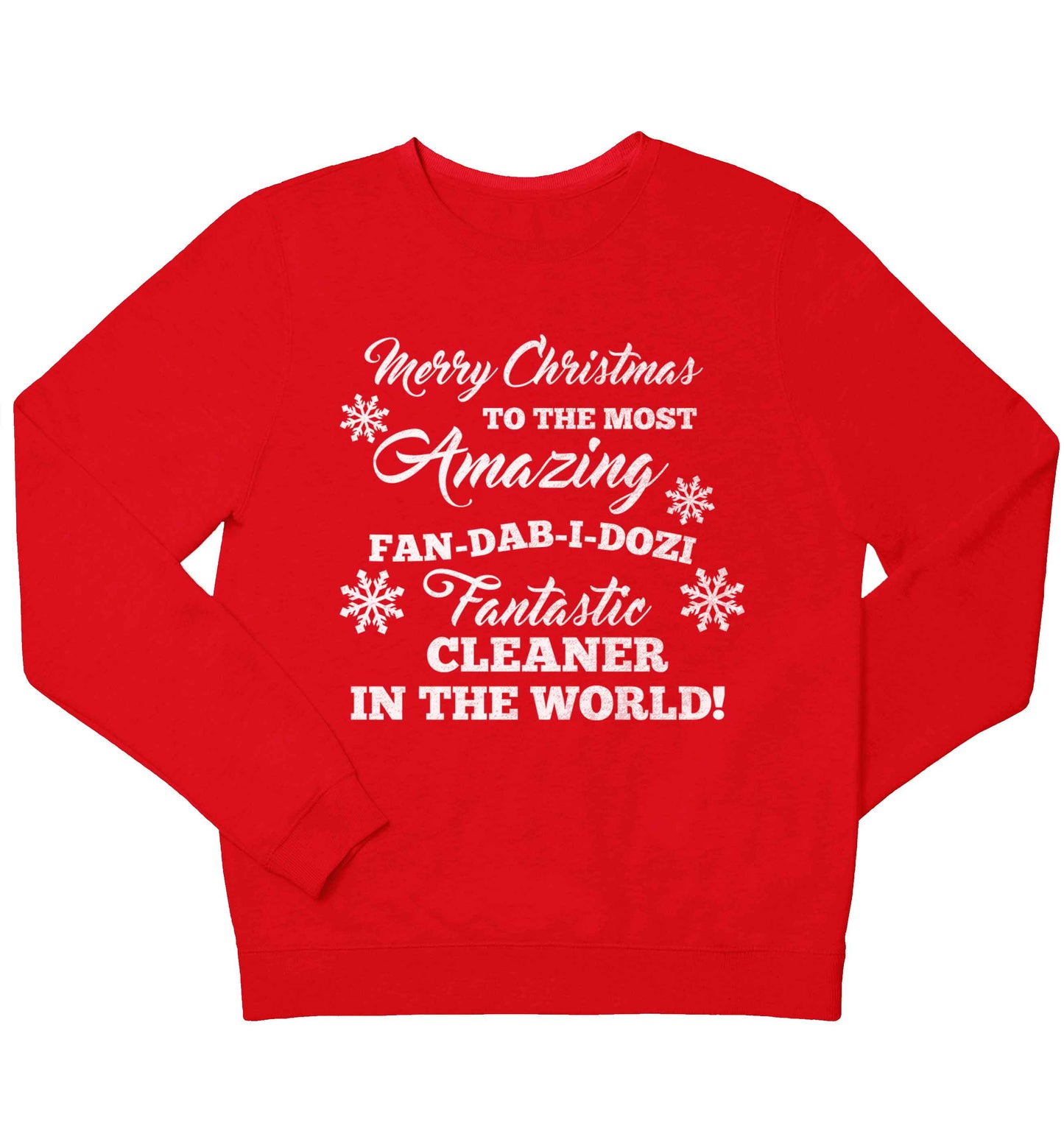 Merry Christmas to the most amazing fan-dab-i-dozi fantasic cleaner in the world children's grey sweater 12-13 Years