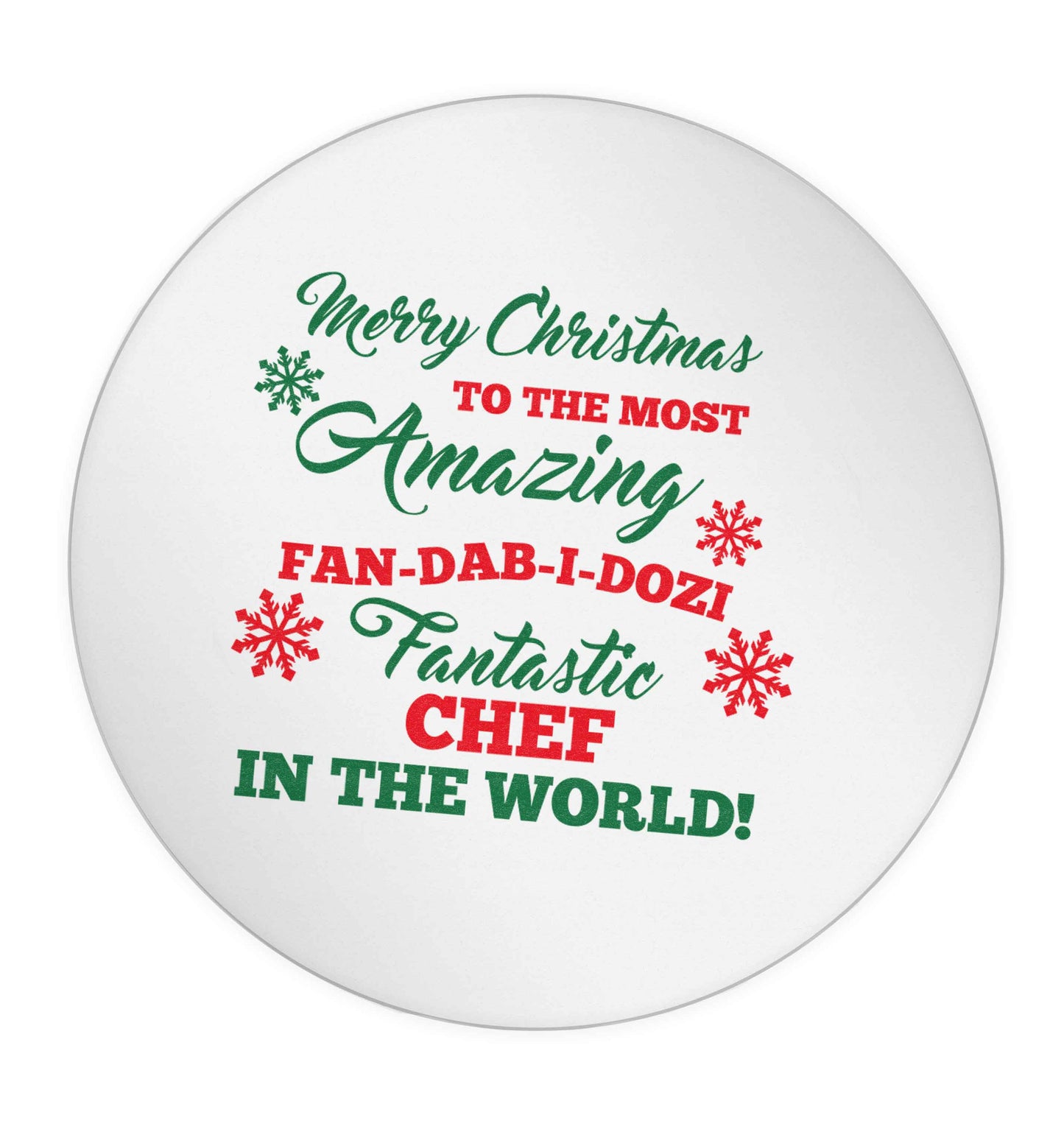 Merry Christmas to the most amazing fan-dab-i-dozi fantasic chef in the world 24 @ 45mm matt circle stickers