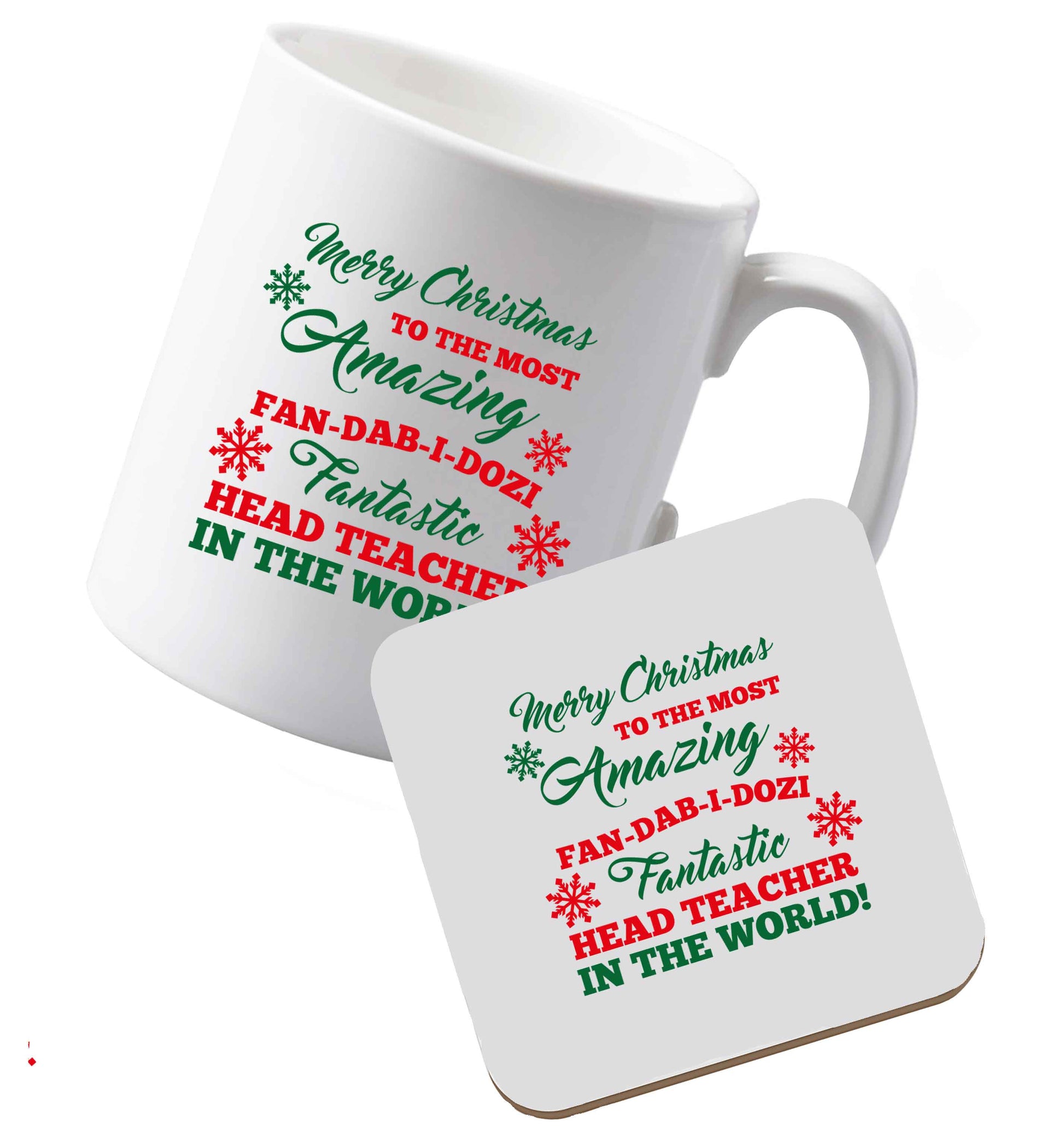 10 oz Ceramic mug and coaster Tis The Season to Drink Whisky both sides