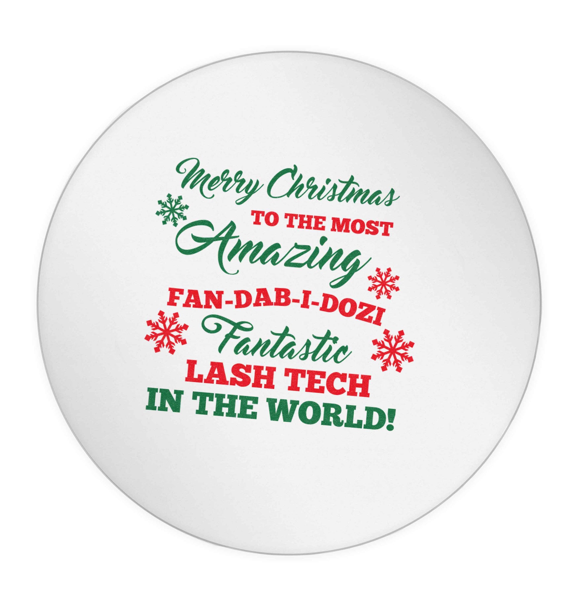 Merry Christmas to the most amazing fan-dab-i-dozi fantasic lash tech in the world 24 @ 45mm matt circle stickers