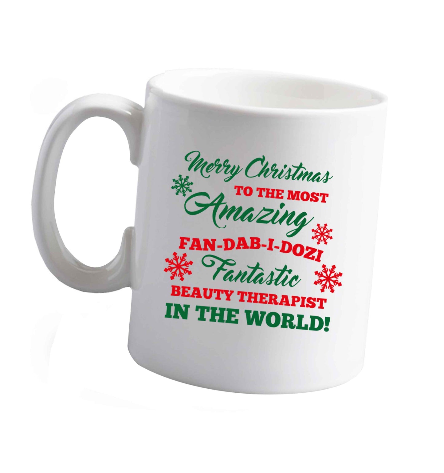 10 oz Tis The Season to Drink Whisky ceramic mug right handed