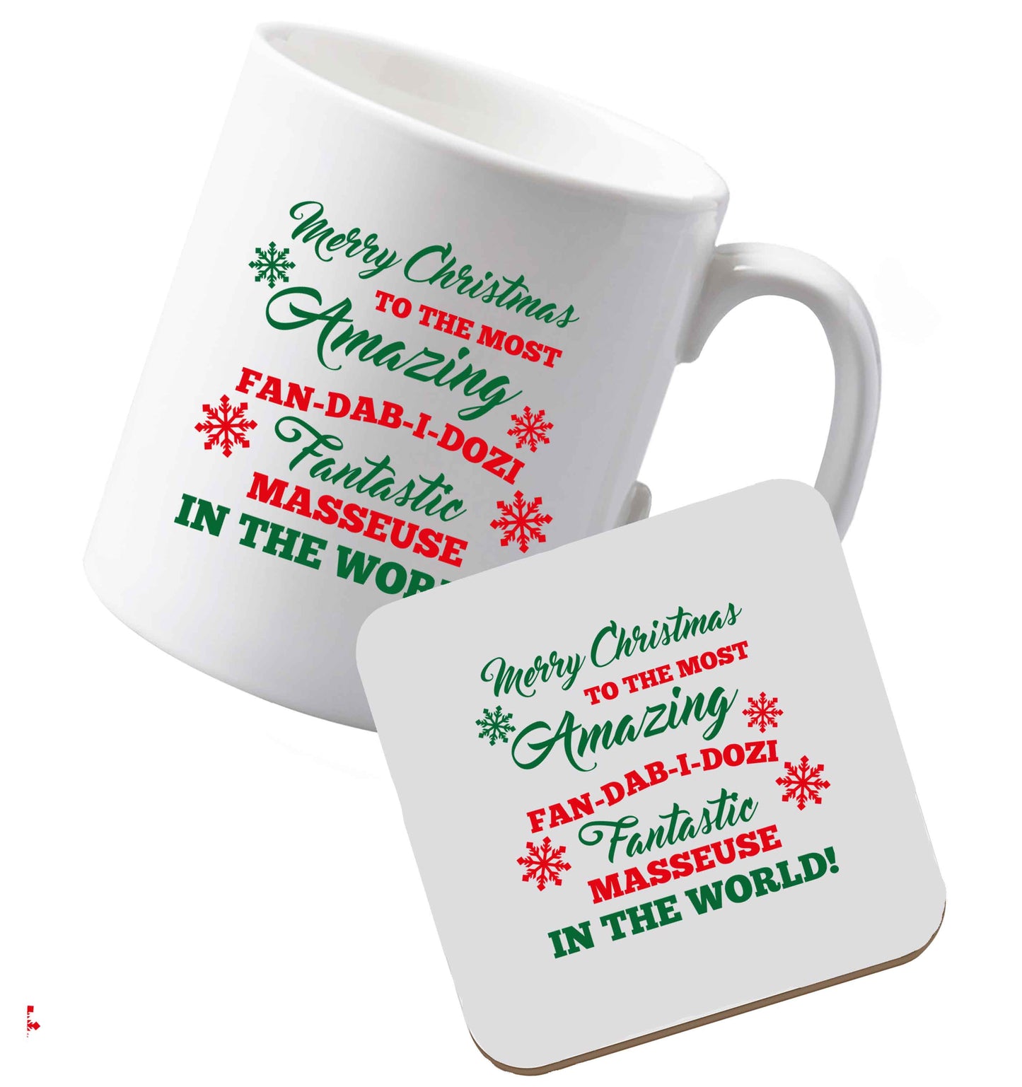10 oz Ceramic mug and coaster Tis The Season to Drink Whisky both sides
