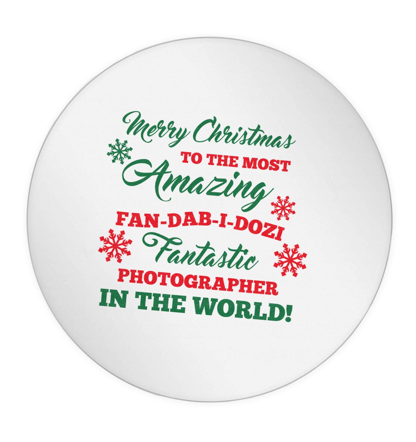 Merry Christmas to the most amazing fan-dab-i-dozi fantasic photographer in the world 24 @ 45mm matt circle stickers