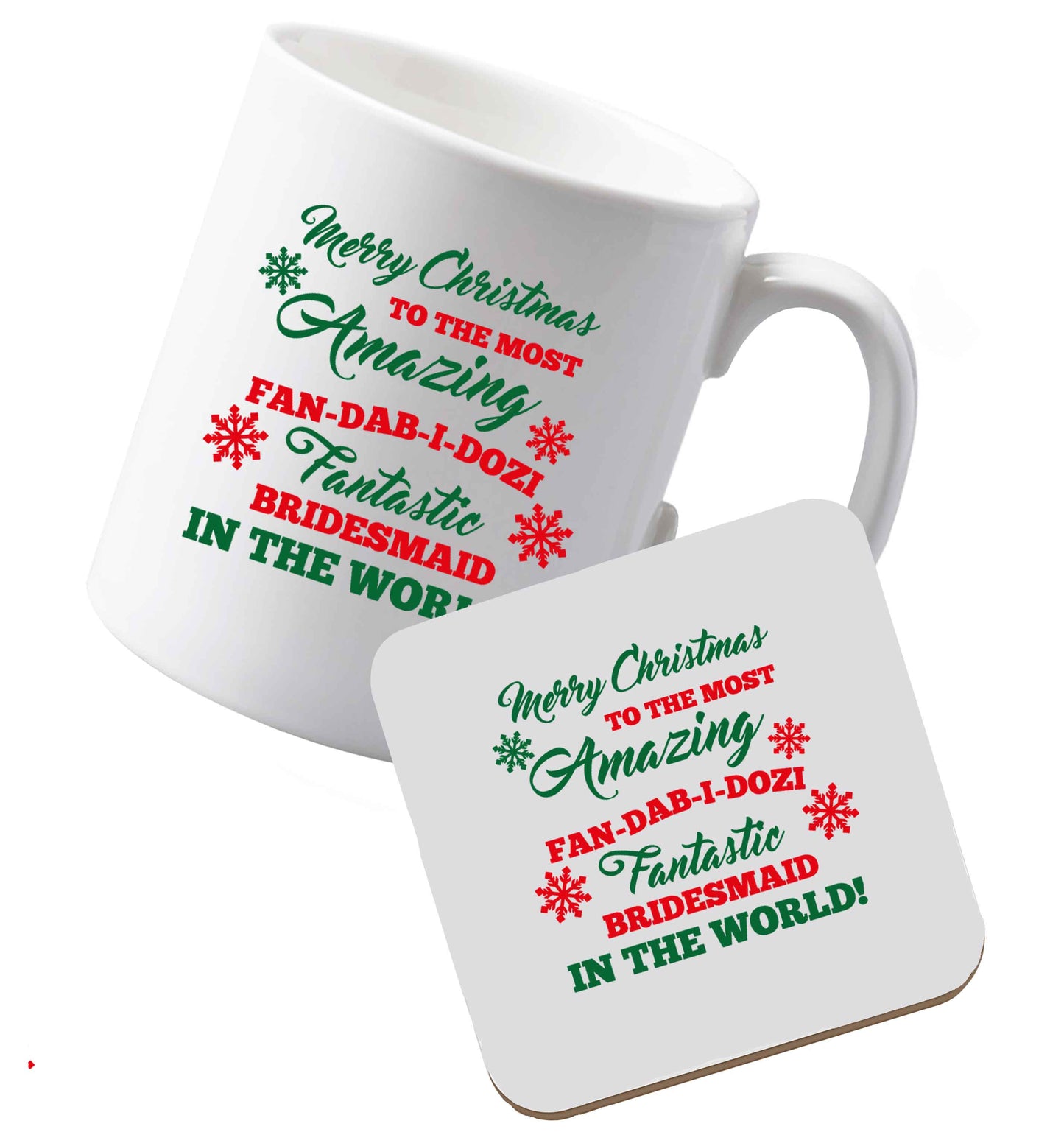 10 oz Ceramic mug and coaster Tis The Season to Drink Whisky both sides