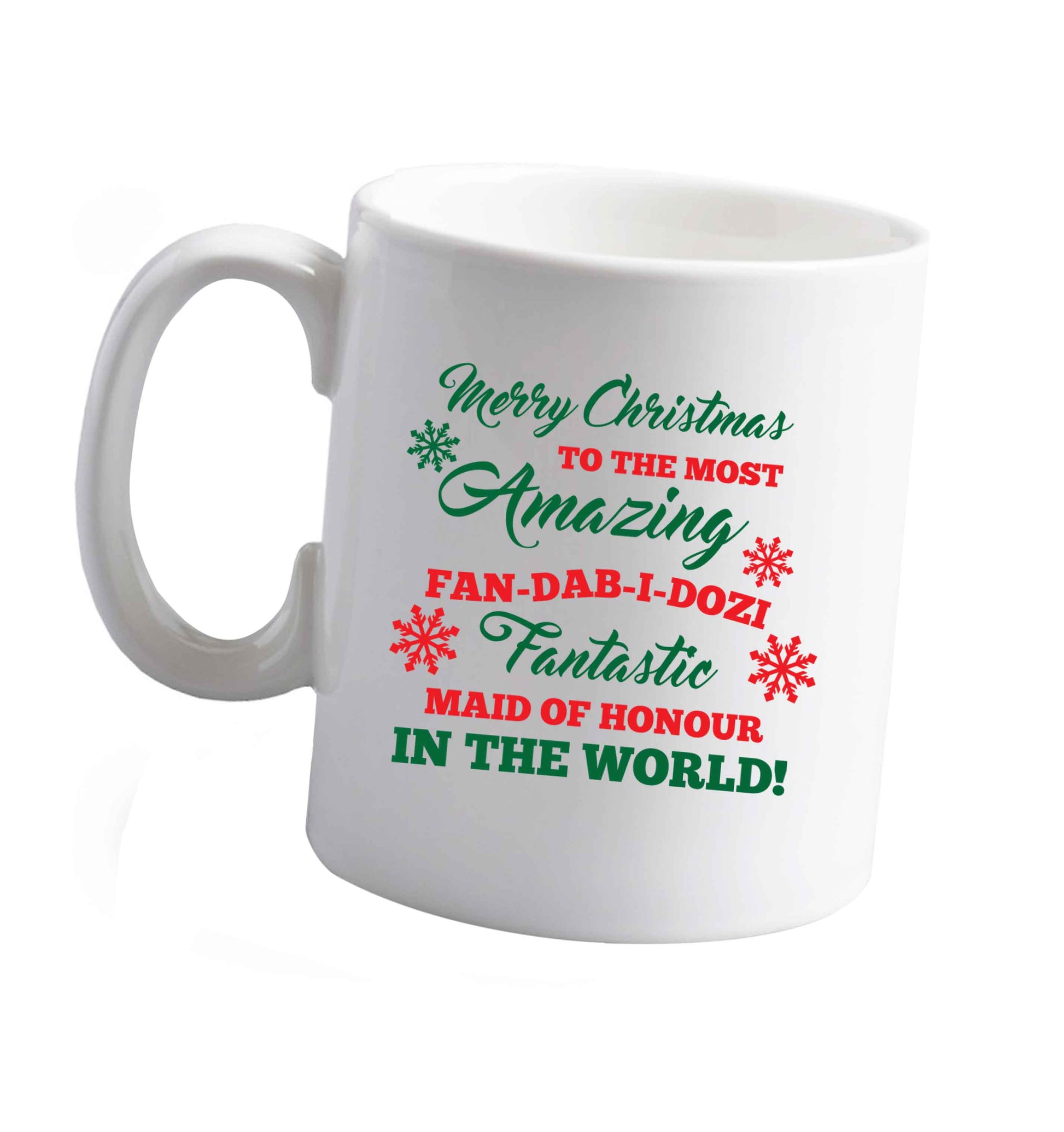 10 oz Tis The Season to Drink Whisky ceramic mug right handed