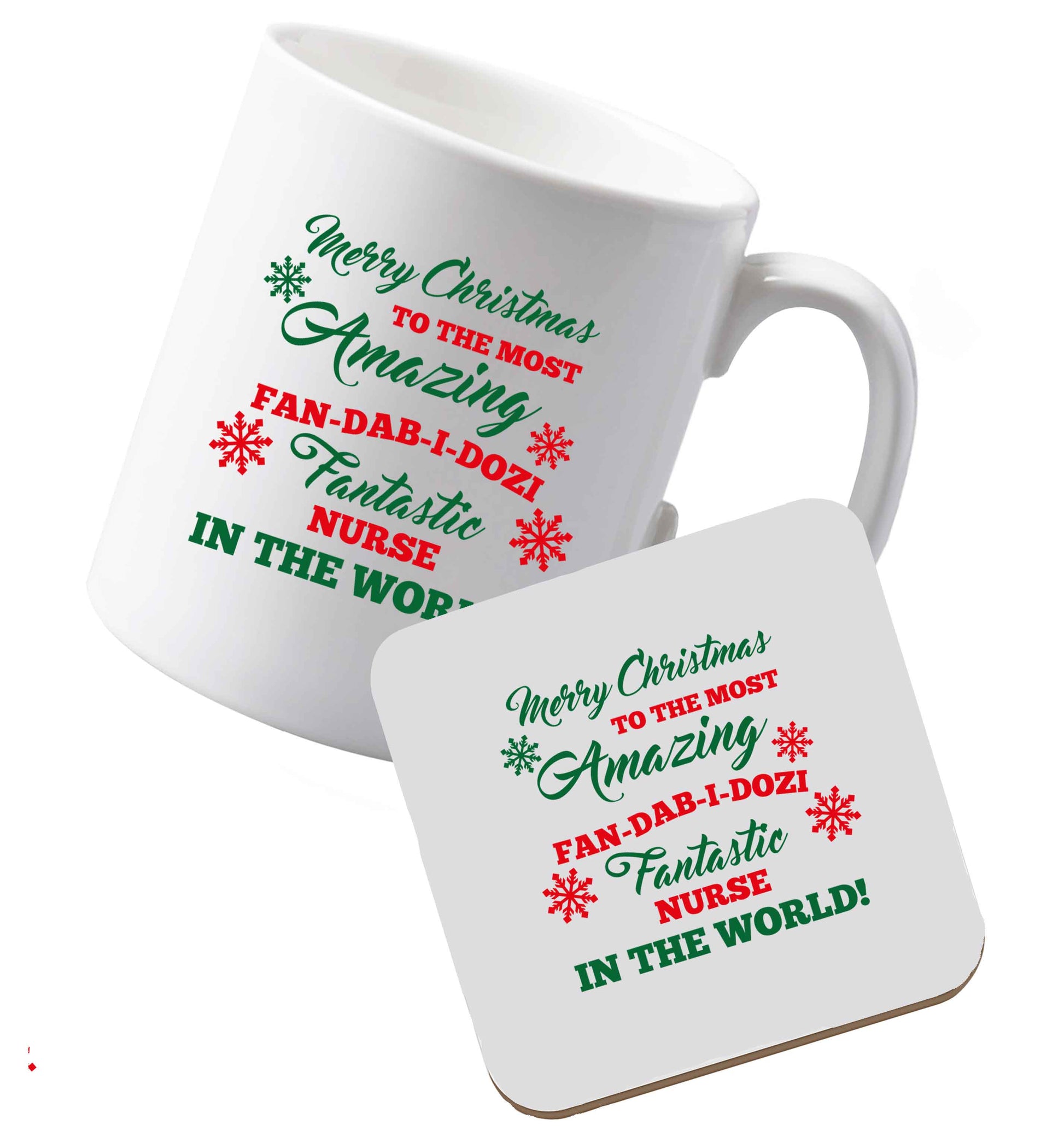 10 oz Ceramic mug and coaster Tis The Season to Drink Whisky both sides
