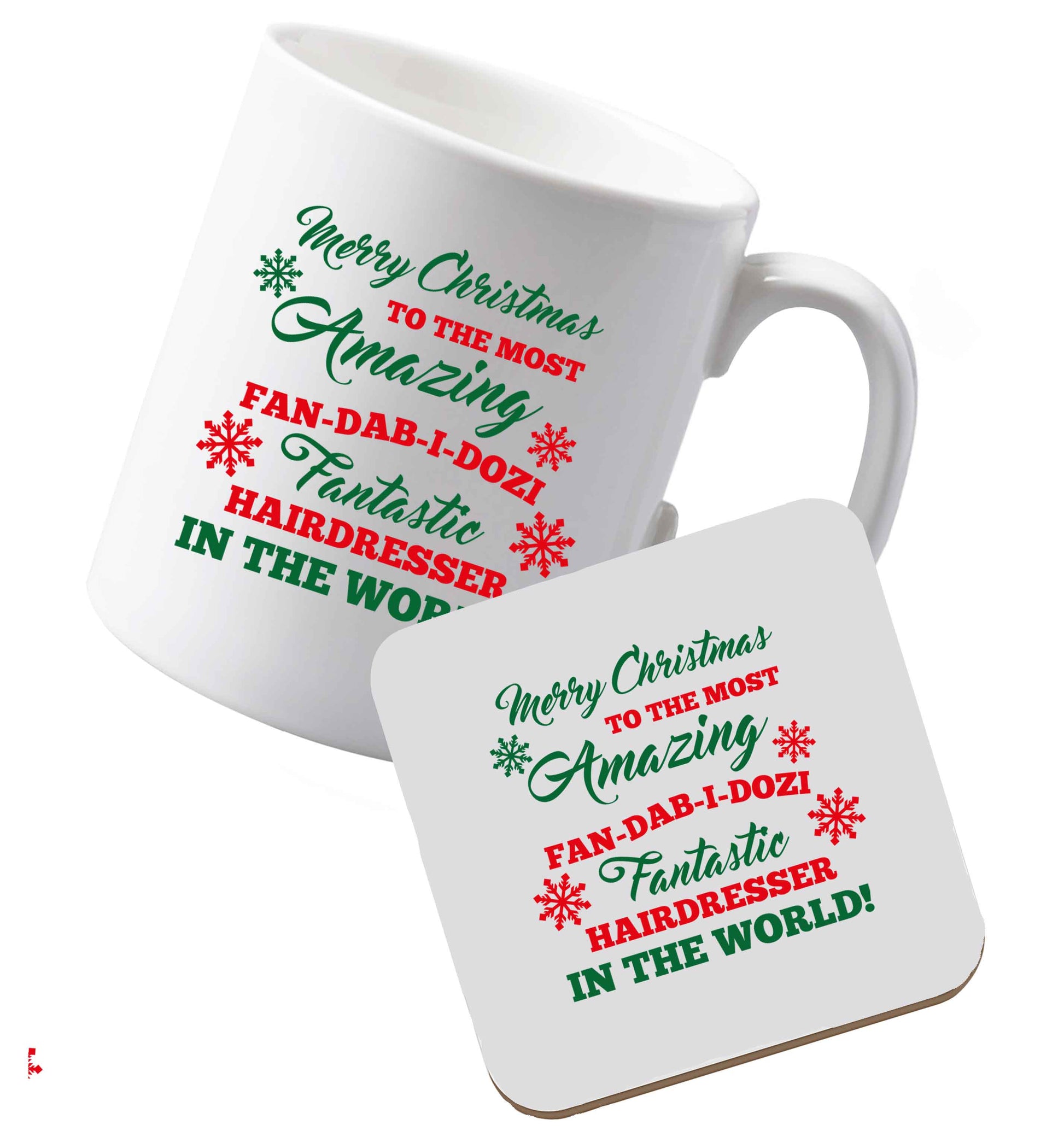 10 oz Ceramic mug and coaster Tis The Season to Drink Whisky both sides