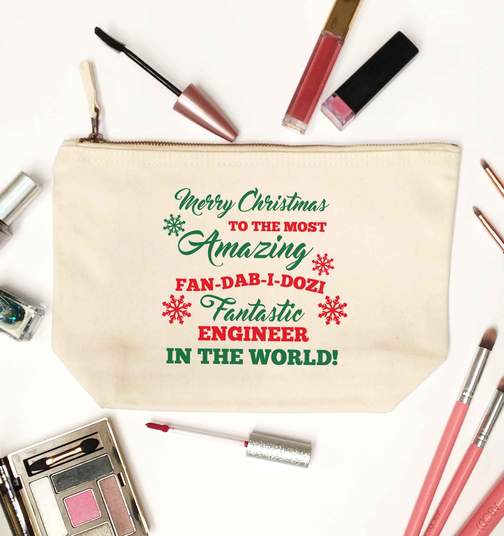 Merry Christmas to the most amazing engineer in the world! natural makeup bag