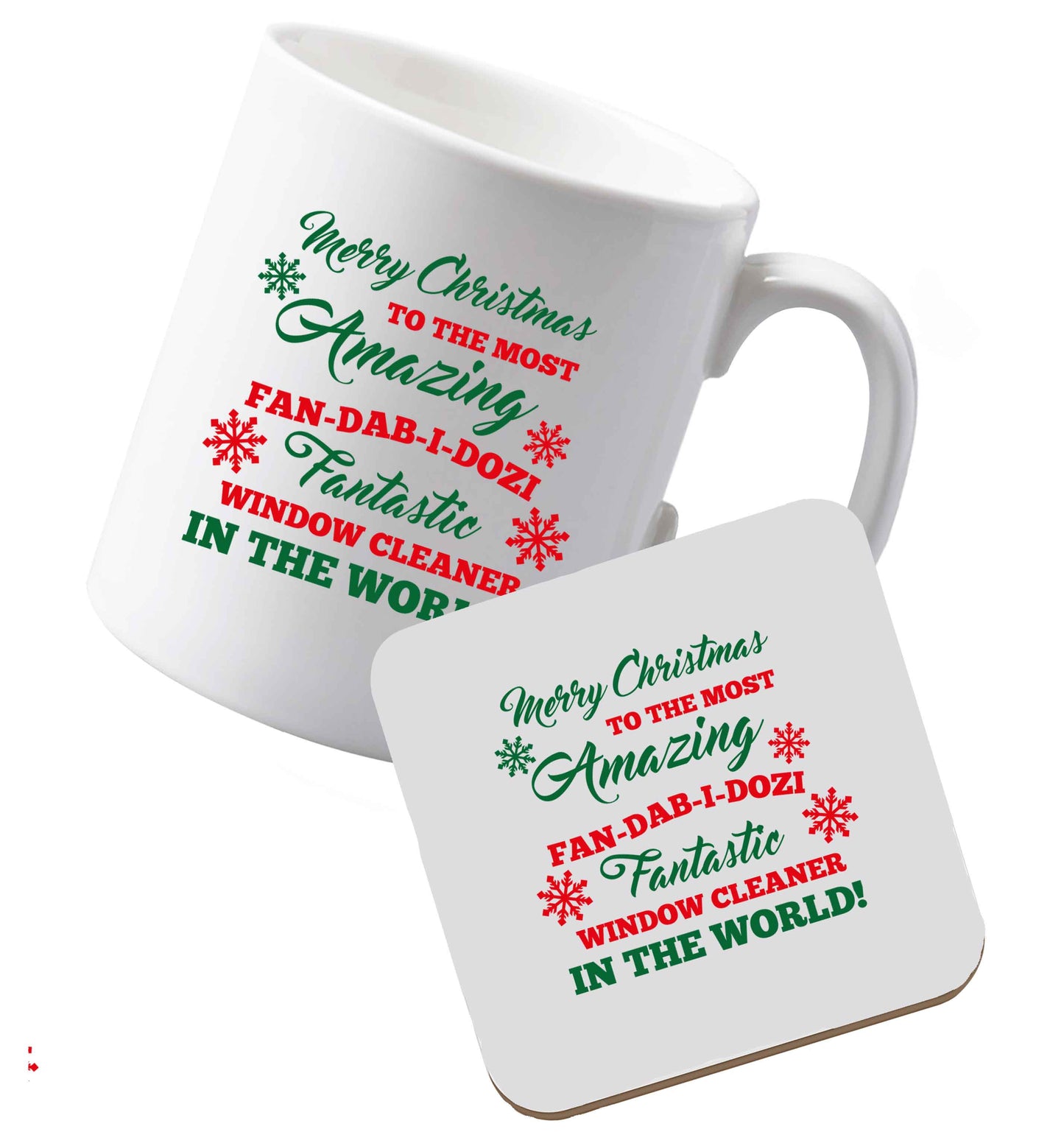 10 oz Ceramic mug and coaster Tis The Season to Drink Whisky both sides