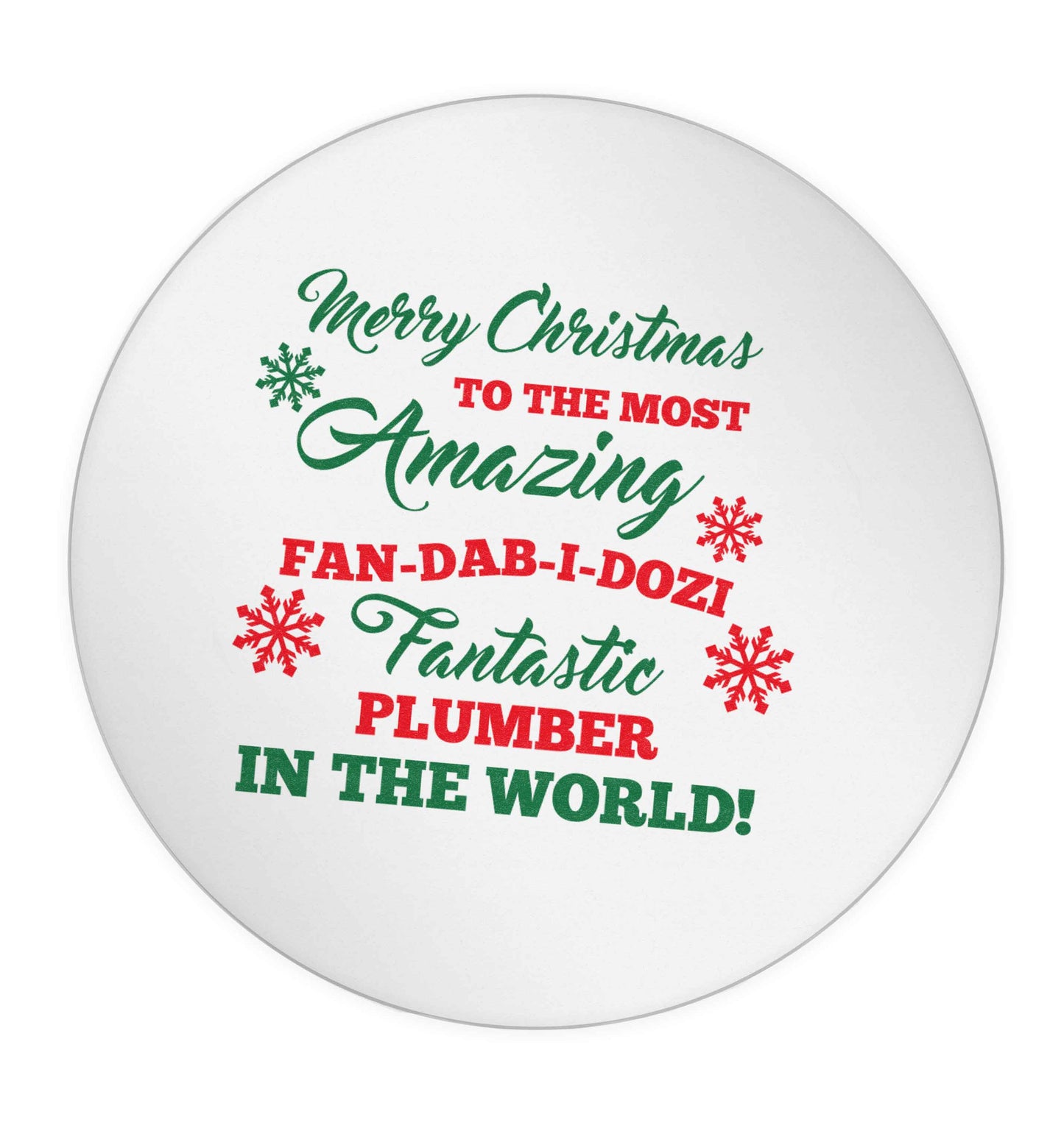 Merry Christmas to the most amazing plumber in the world! 24 @ 45mm matt circle stickers