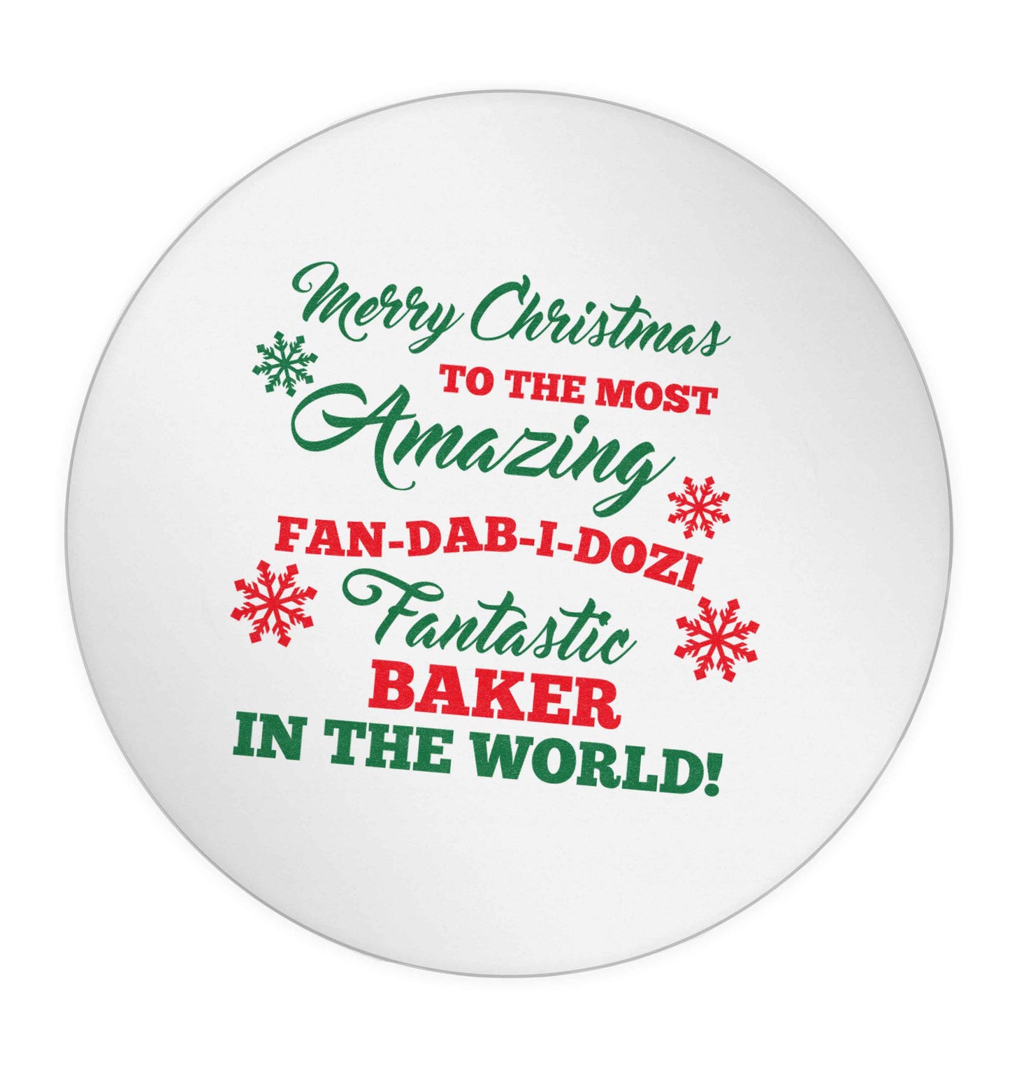 Merry Christmas to the most amazing baker in the world! 24 @ 45mm matt circle stickers