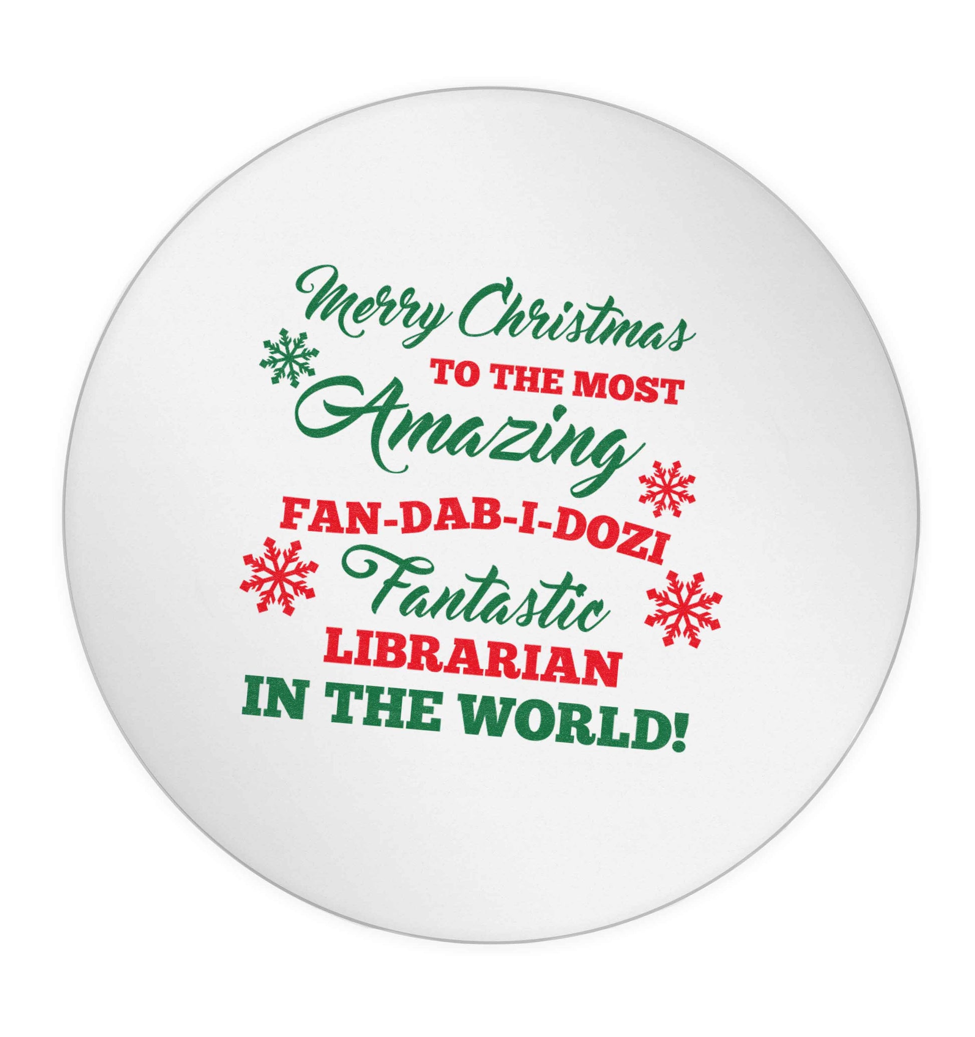 Merry Christmas to the most amazing librarian in the world! 24 @ 45mm matt circle stickers