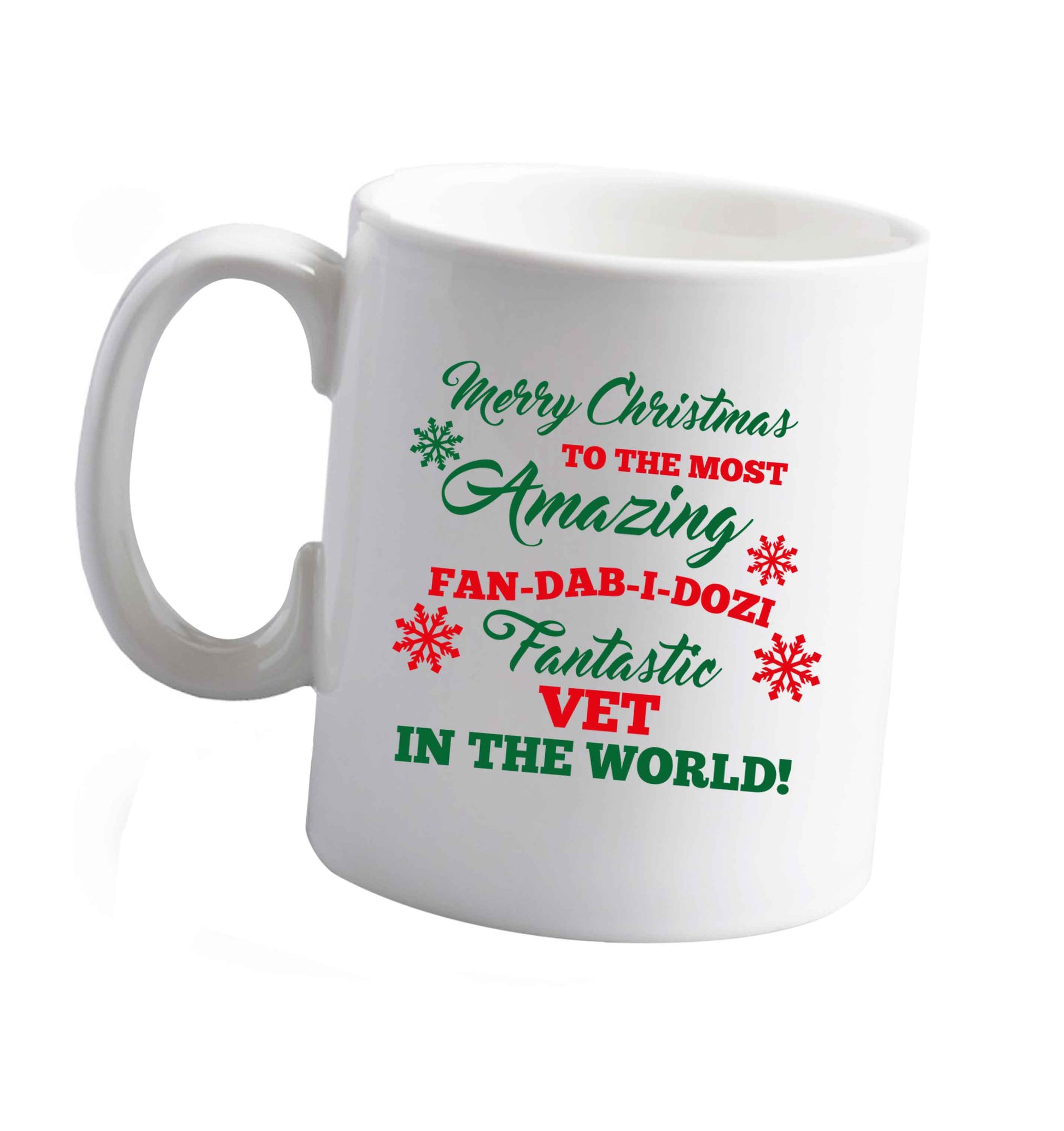 10 oz Tis The Season to Drink Whisky ceramic mug right handed