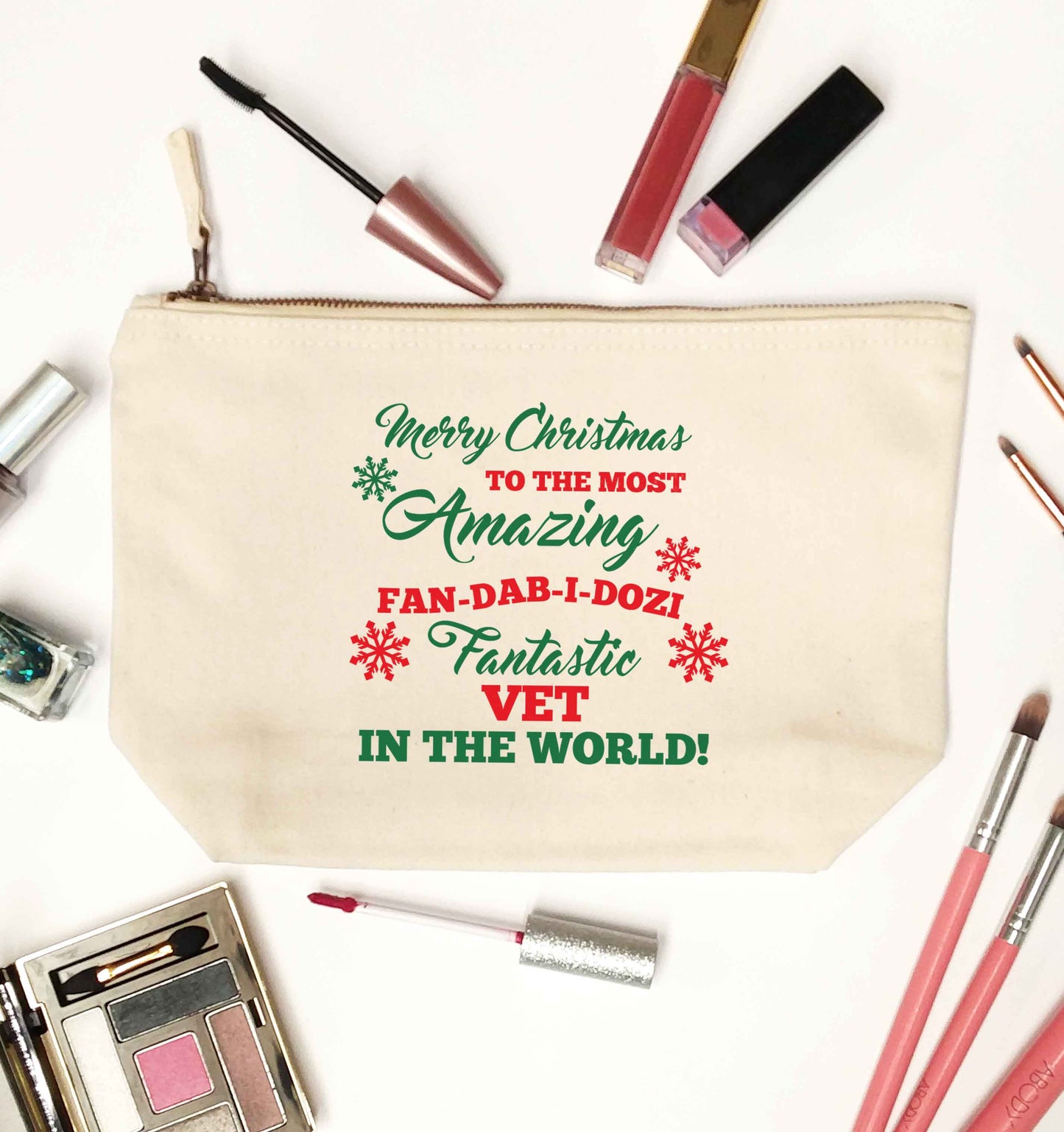 Merry Christmas to the most amazing vet in the world! natural makeup bag