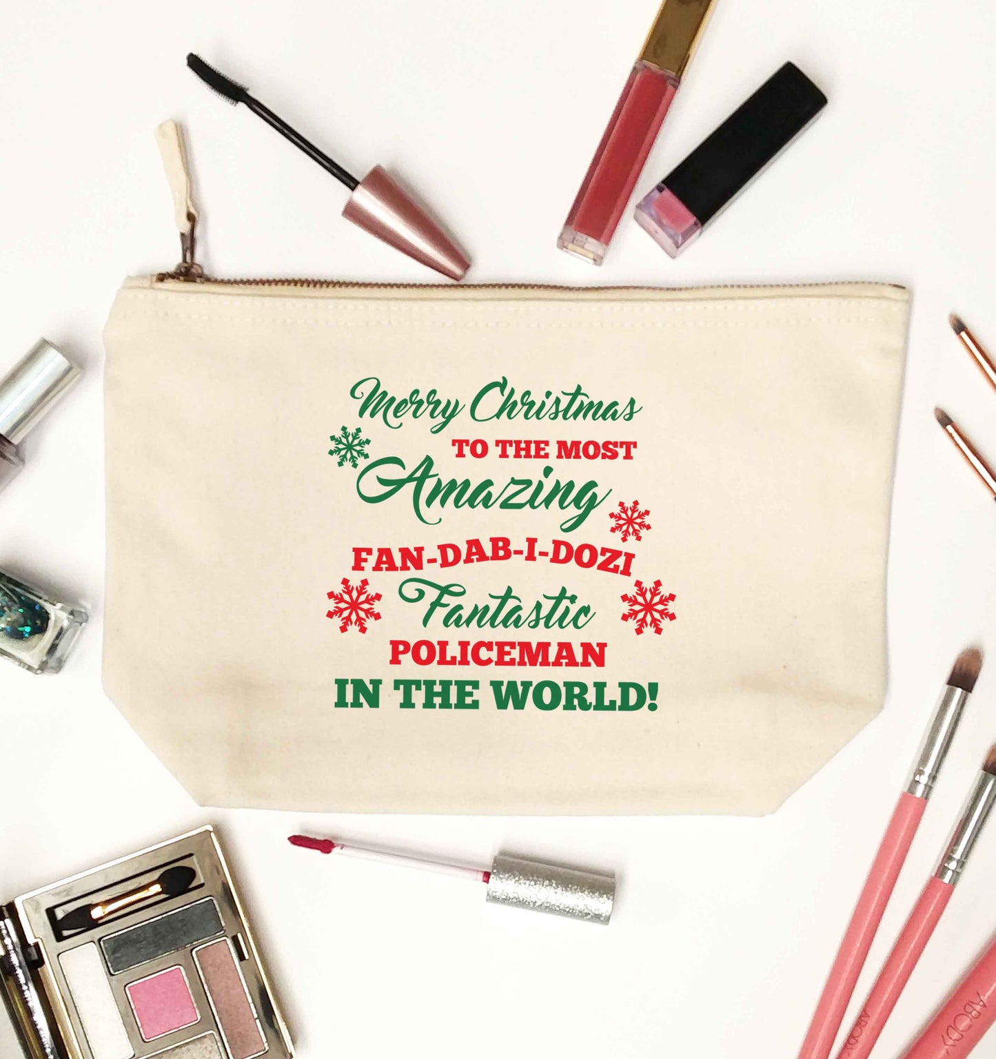 Merry Christmas to the most amazing policeman in the world! natural makeup bag