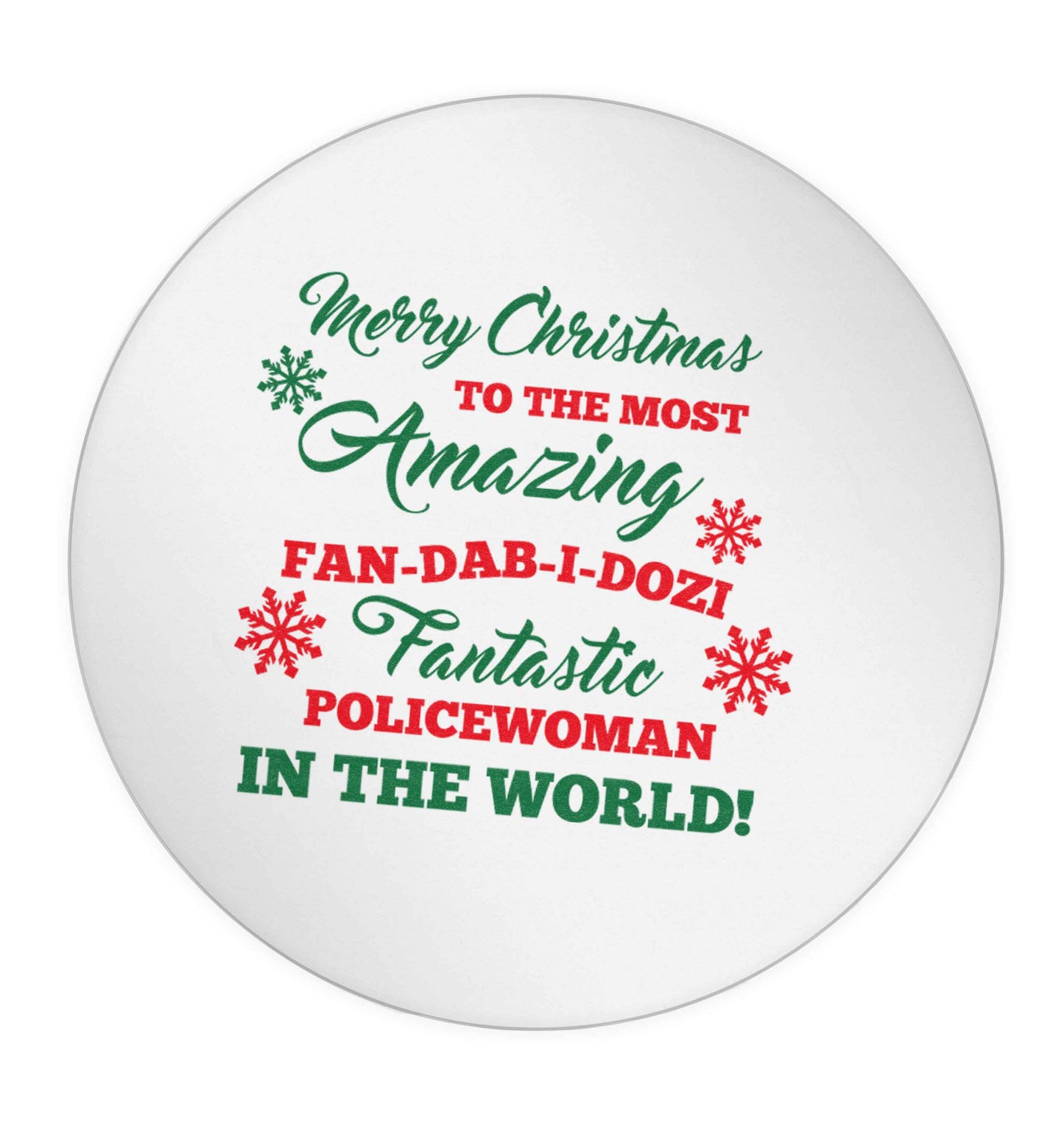 Merry Christmas to the most amazing policewoman in the world! 24 @ 45mm matt circle stickers