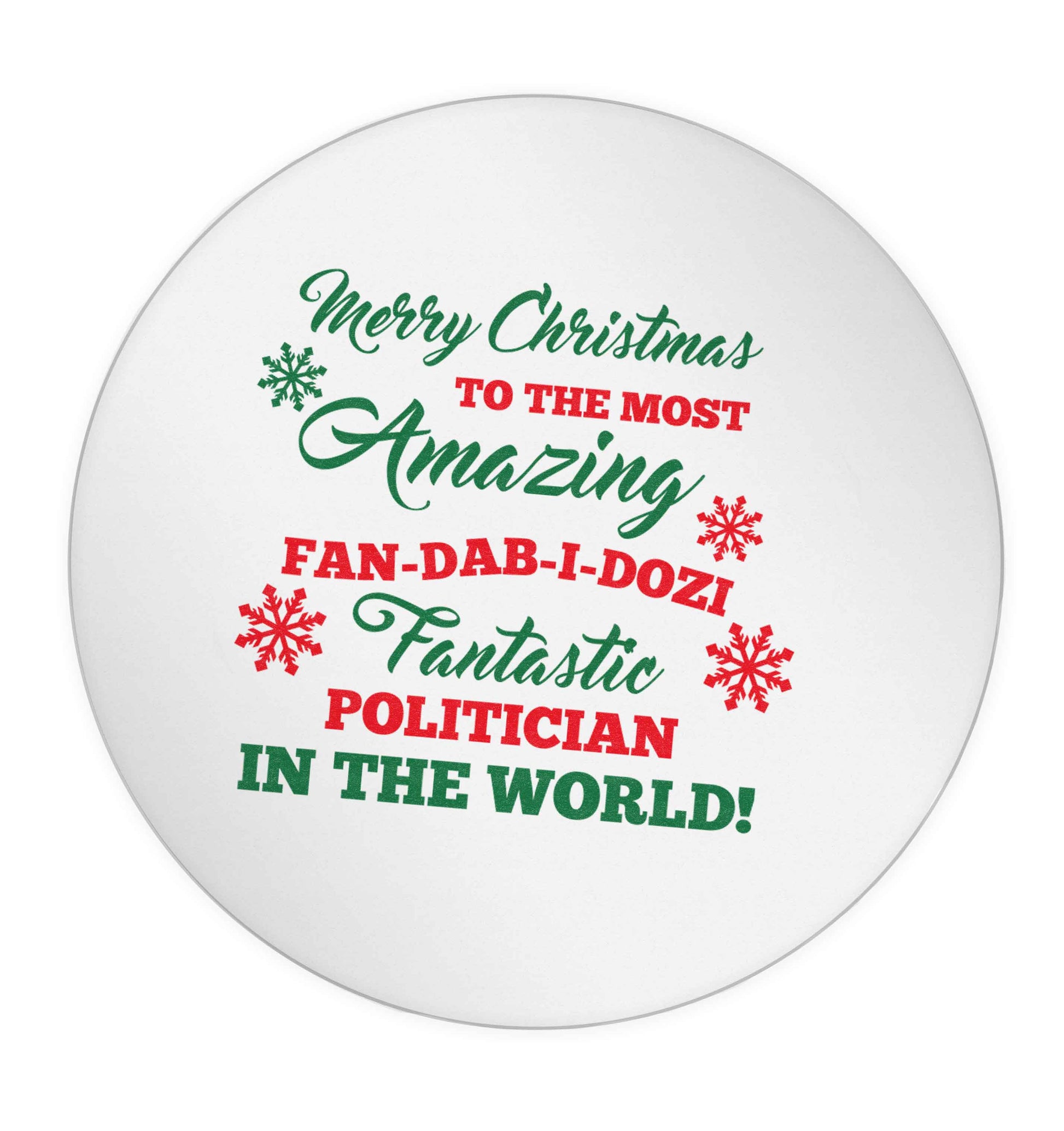 Merry Christmas to the most amazing politician in the world! 24 @ 45mm matt circle stickers