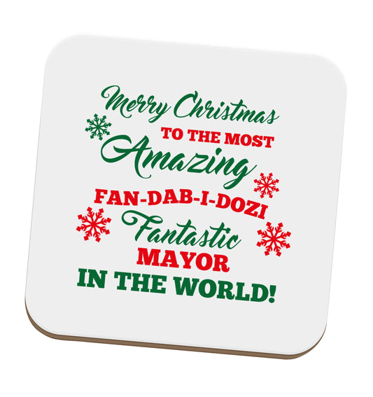 Merry Christmas to the most amazing fireman in the world! set of four coasters
