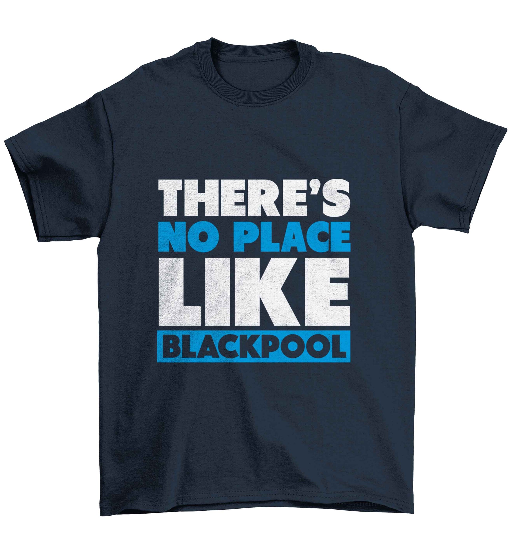 There's no place like Blackpool Children's navy Tshirt 12-13 Years