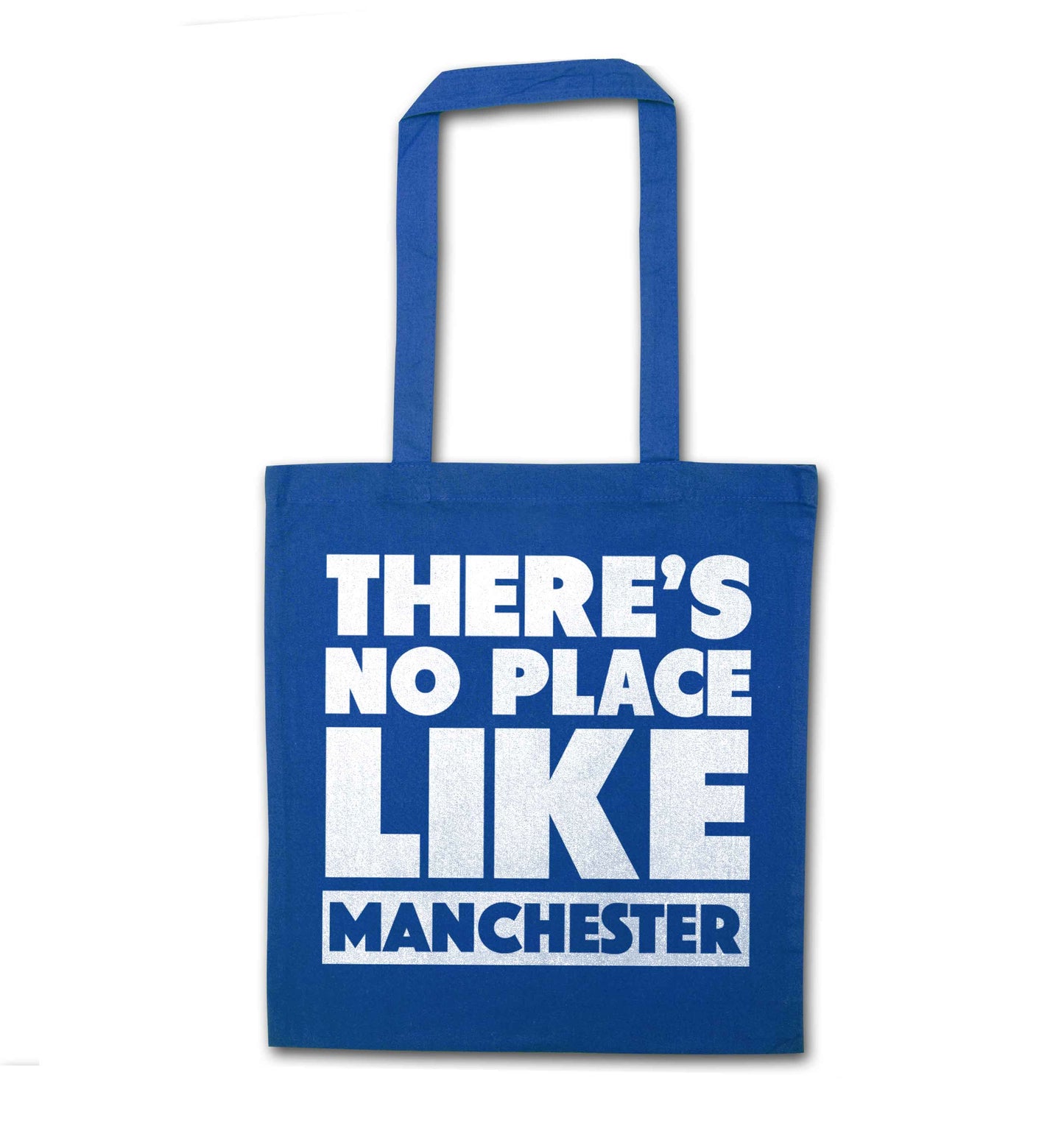 There's no place like Manchester blue tote bag