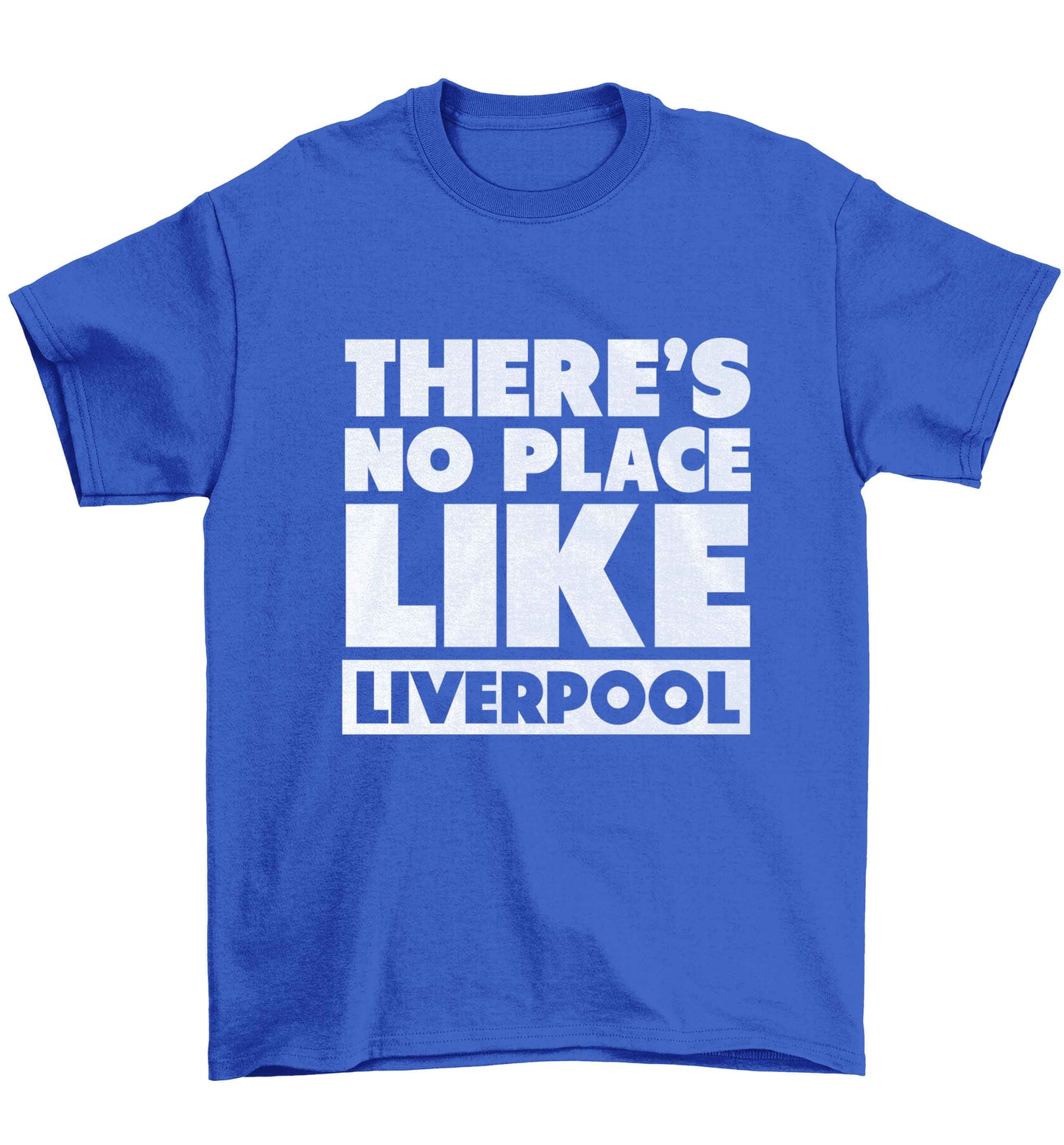 There's no place like Liverpool Children's blue Tshirt 12-13 Years