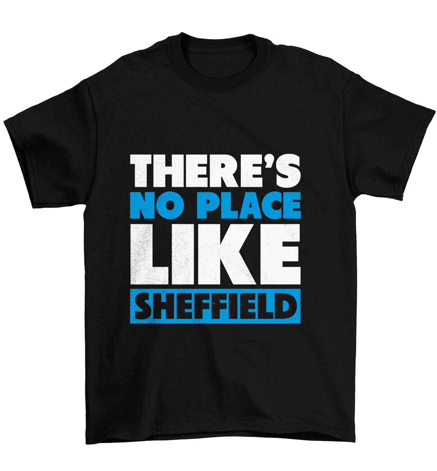 There's no place like Sheffield Children's black Tshirt 12-13 Years