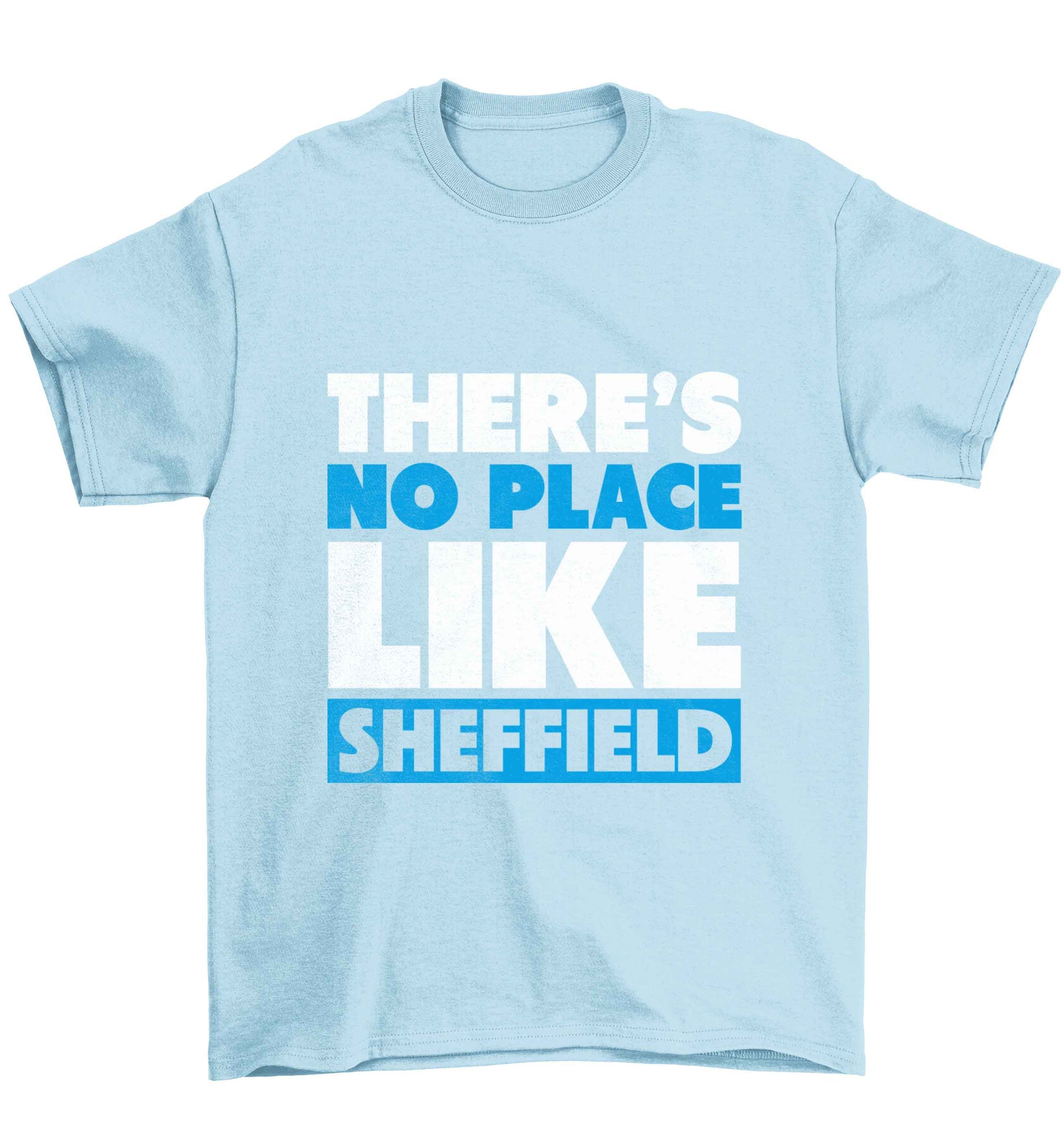 There's no place like Sheffield Children's light blue Tshirt 12-13 Years