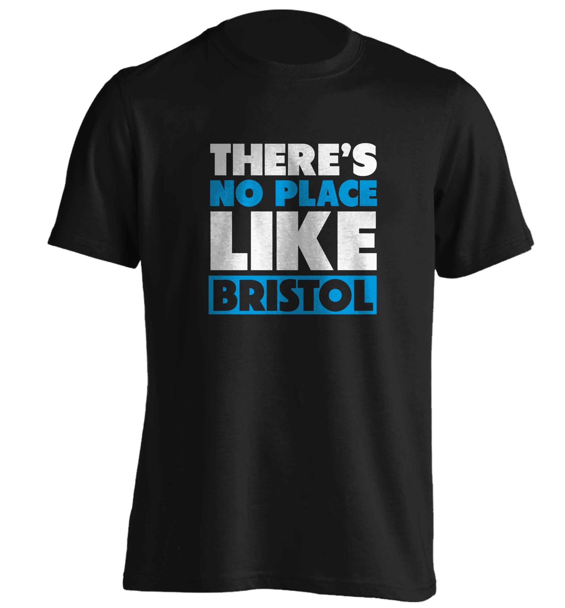 There's no place like Bristol adults unisex black Tshirt 2XL