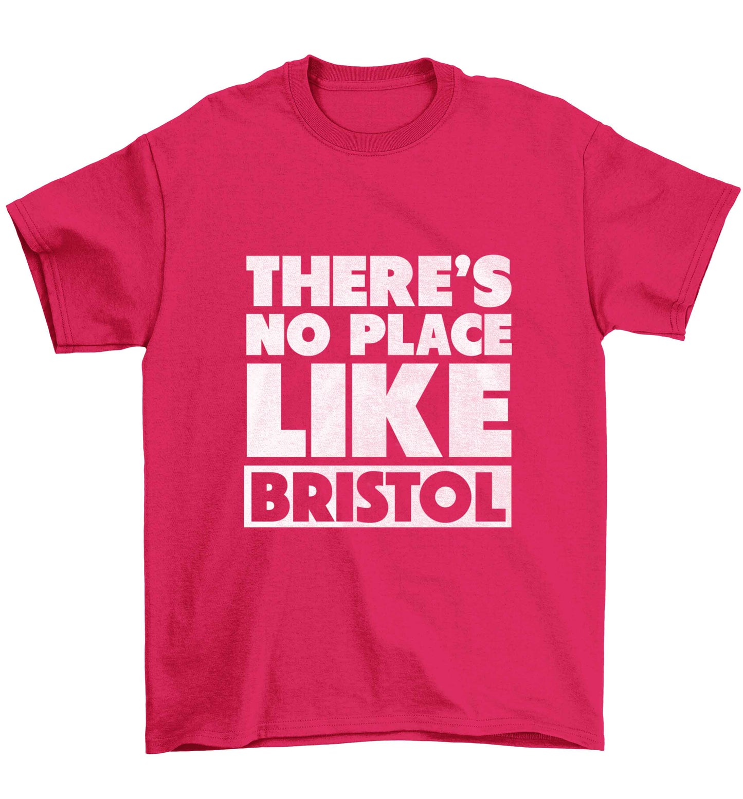 There's no place like Bristol Children's pink Tshirt 12-13 Years
