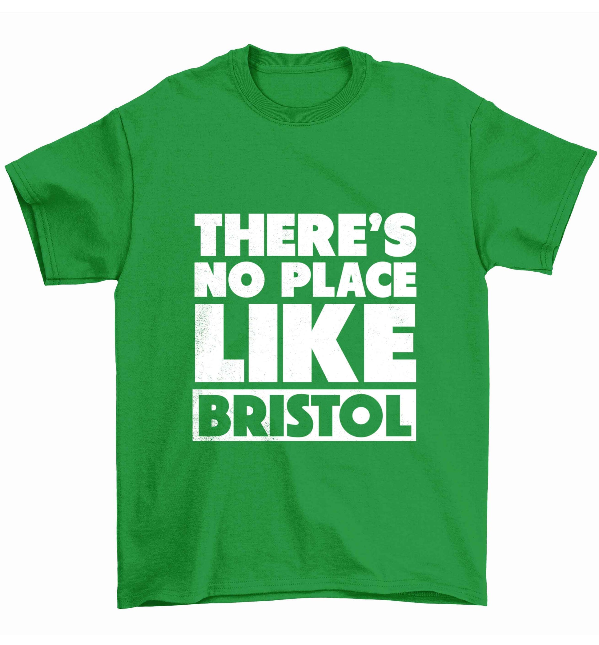 There's no place like Bristol Children's green Tshirt 12-13 Years