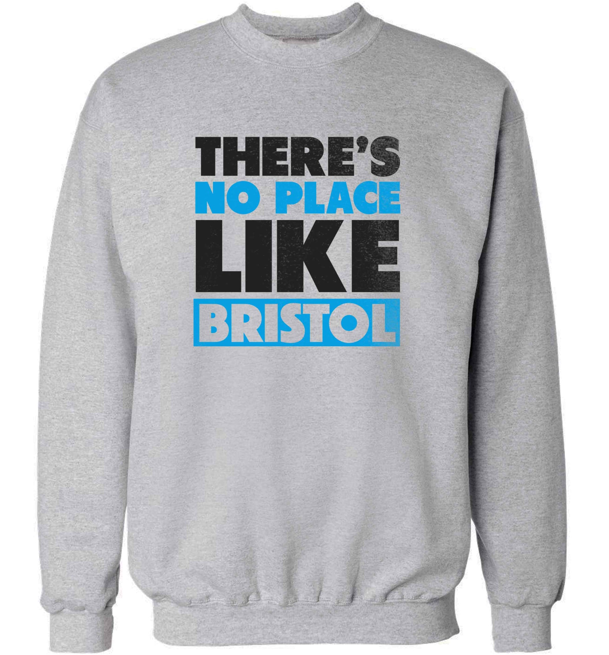 There's no place like Bristol adult's unisex grey sweater 2XL