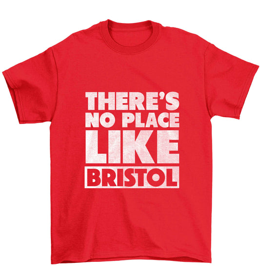 There's no place like Bristol Children's red Tshirt 12-13 Years