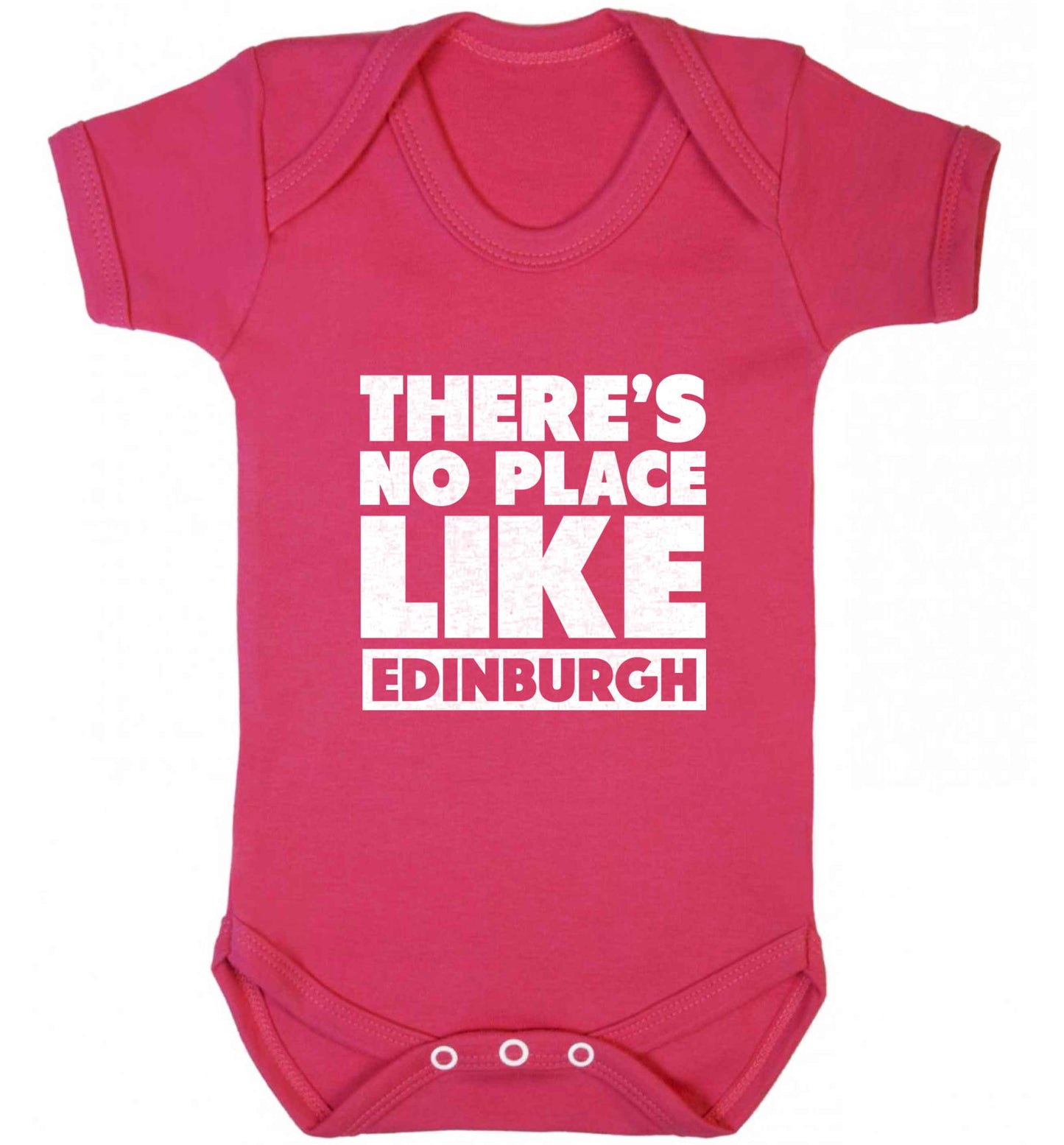 There's no place like Edinburgh baby vest dark pink 18-24 months