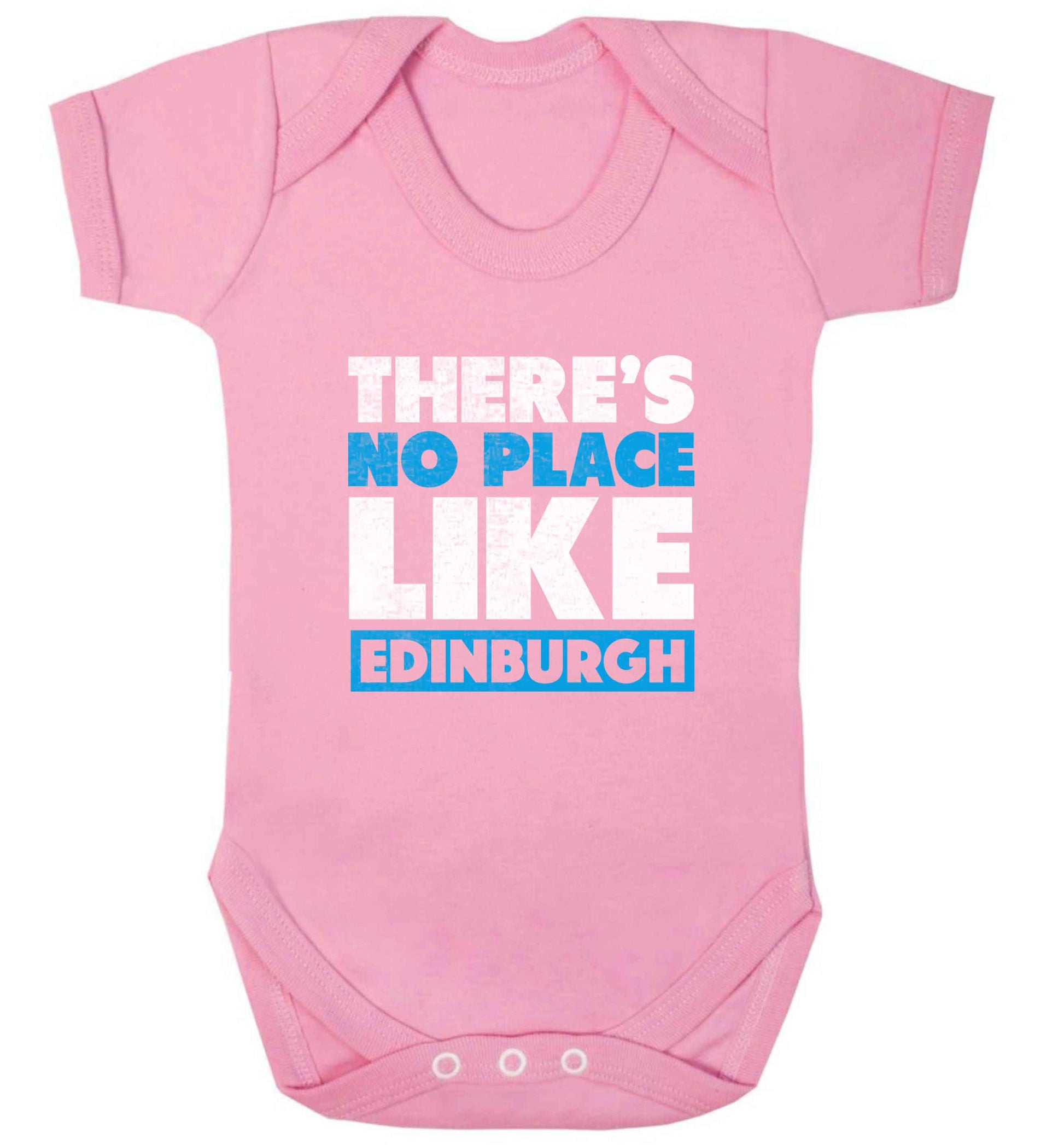 There's no place like Edinburgh baby vest pale pink 18-24 months