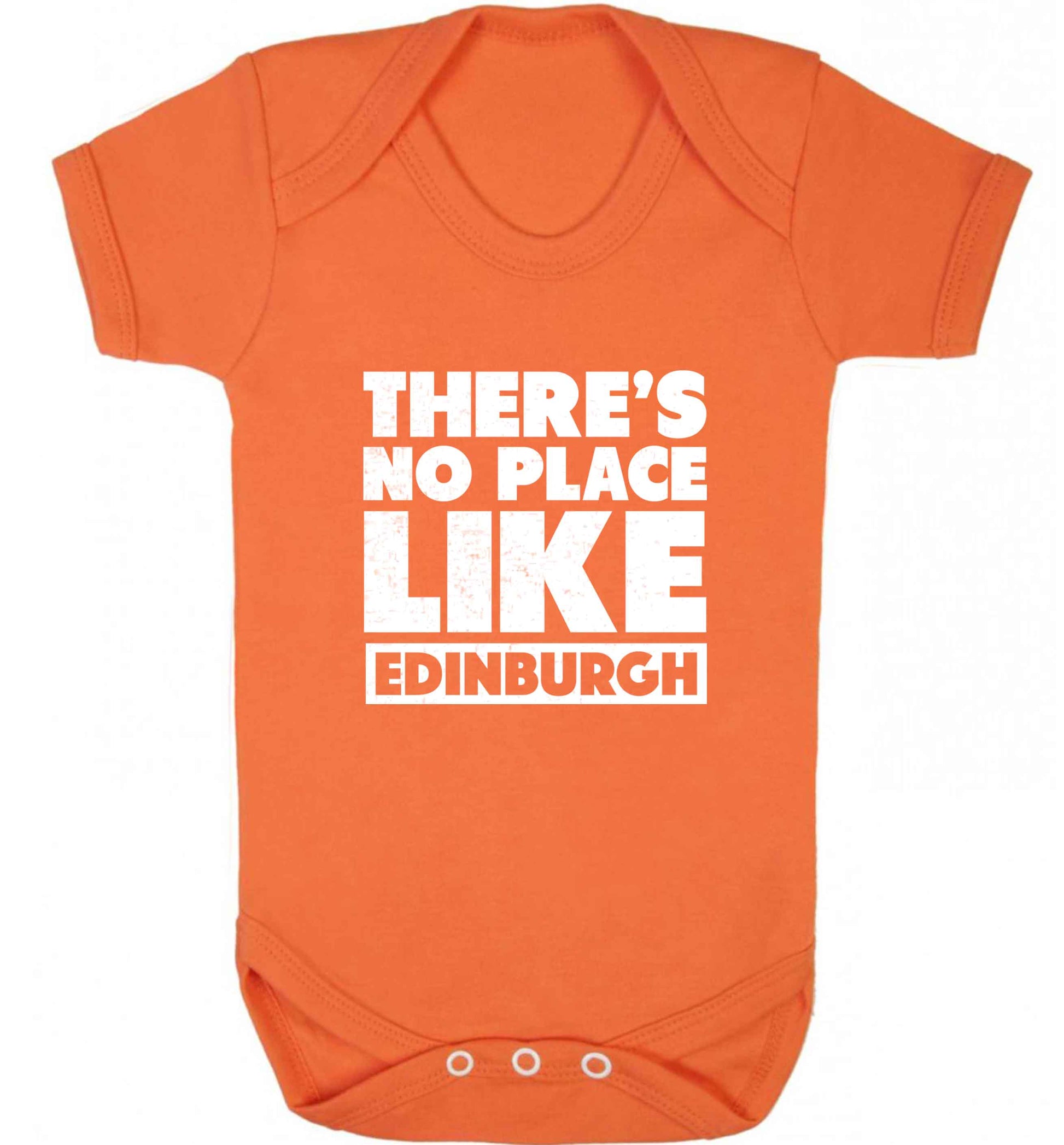 There's no place like Edinburgh baby vest orange 18-24 months