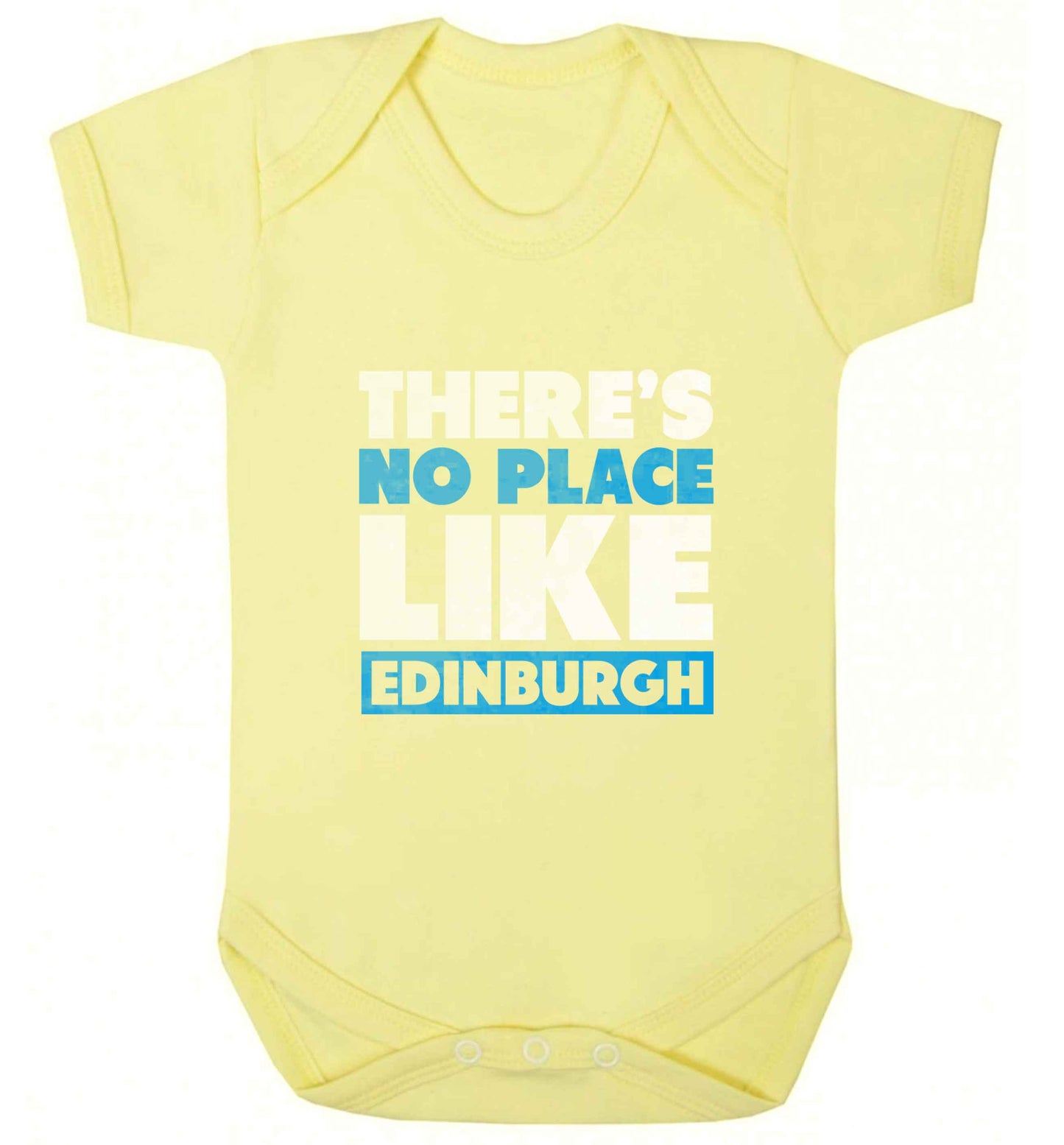 There's no place like Edinburgh baby vest pale yellow 18-24 months