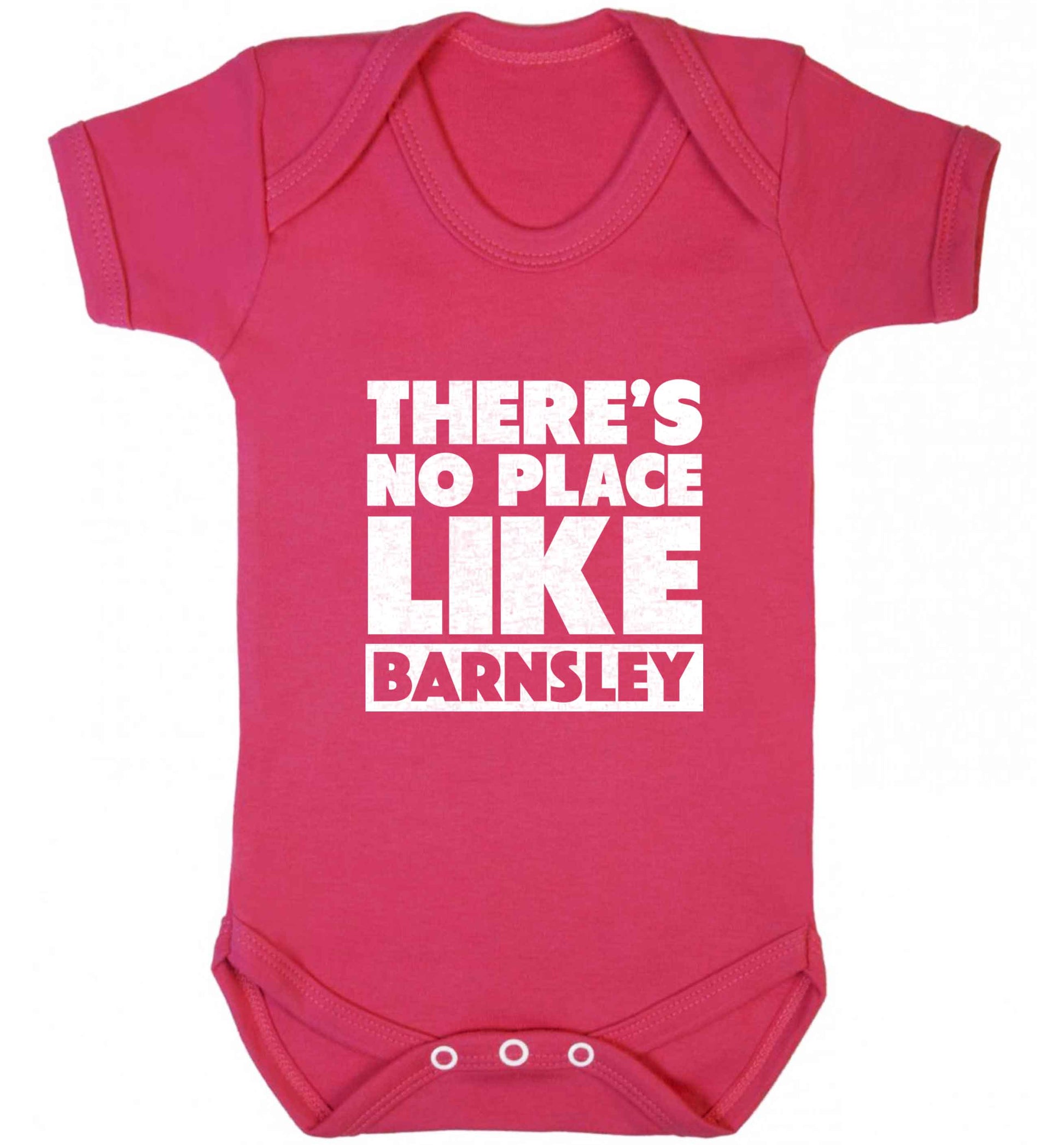 There's No Place Like Barnsley baby vest dark pink 18-24 months